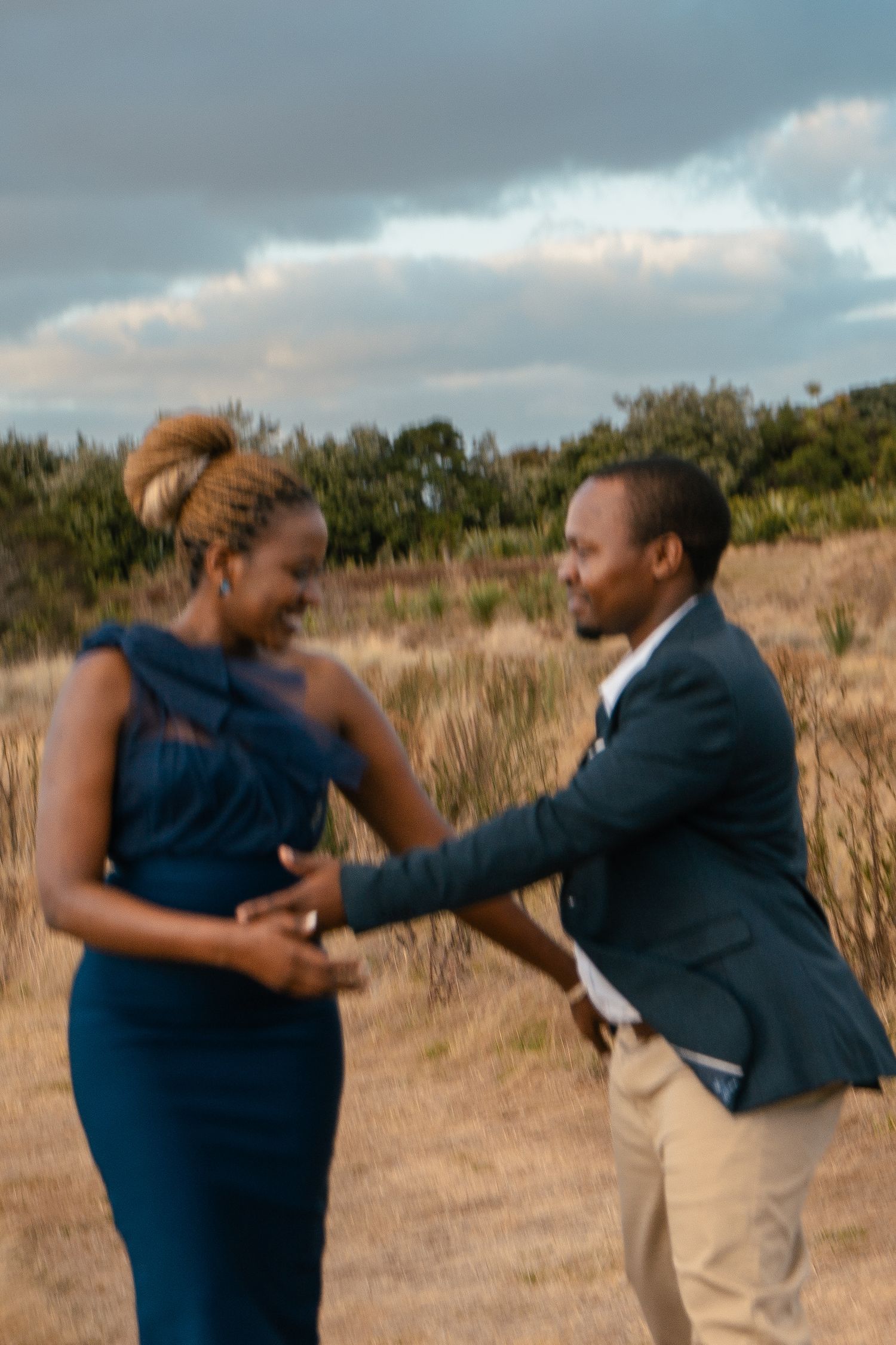 A romantic pre-wedding session during sunset at Ambury Regional Park.
