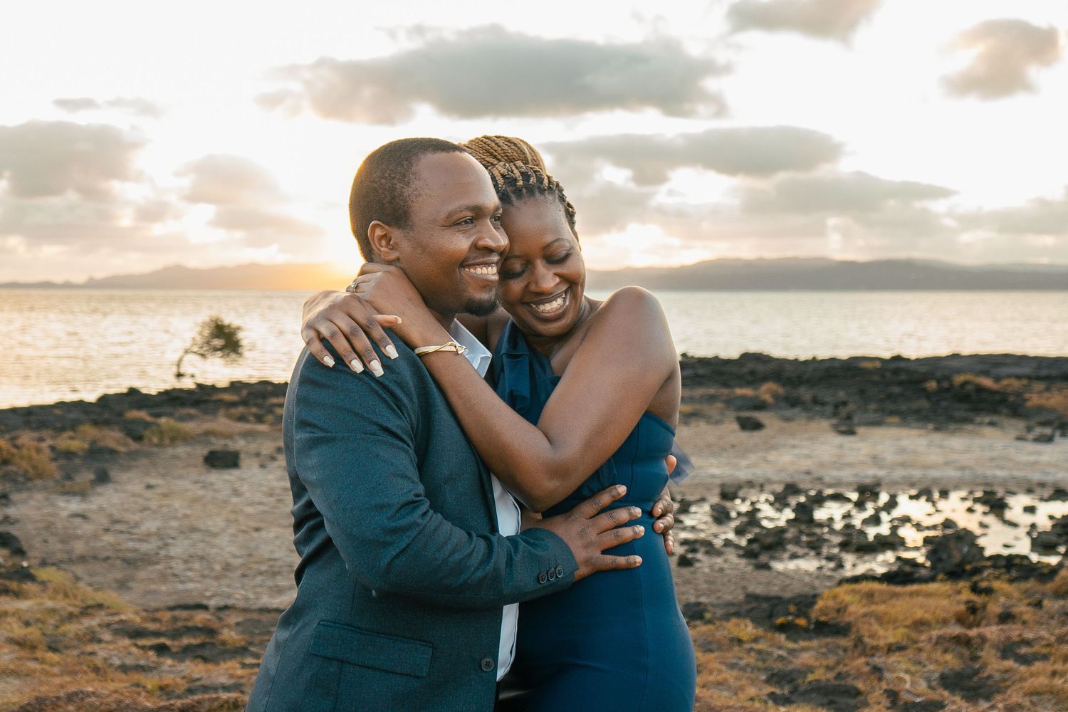A romantic pre-wedding session during sunset at Ambury Regional Park.