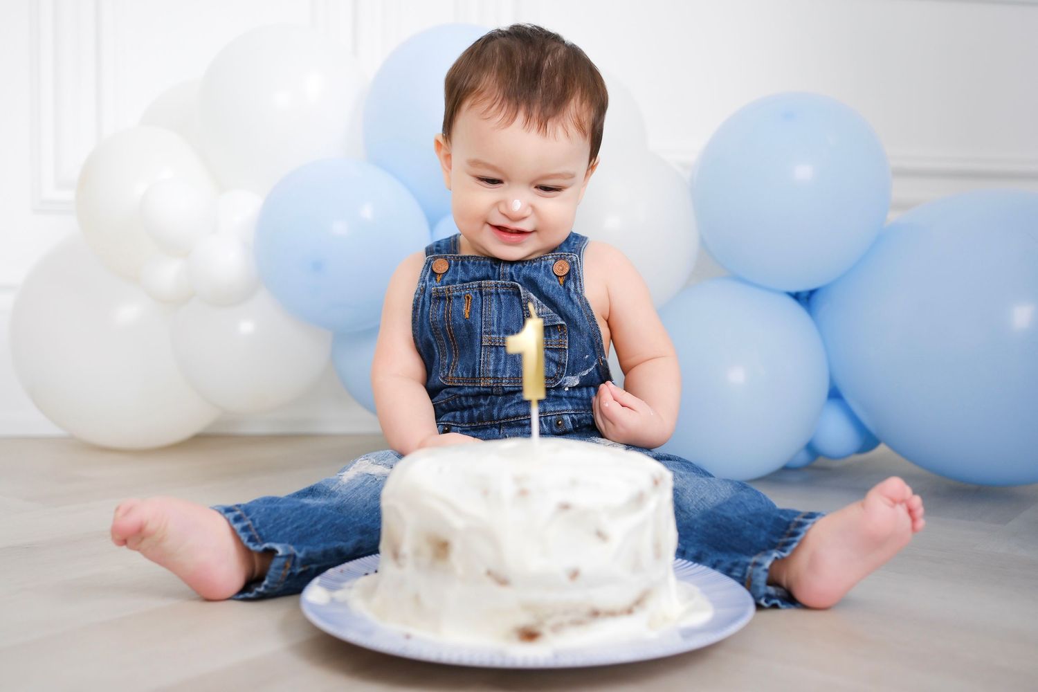 Portrait 1 year old birthday, family photographer Toronto, family portraits, Nadia, GTA, majestystudios, event, birthday, cake smash photos