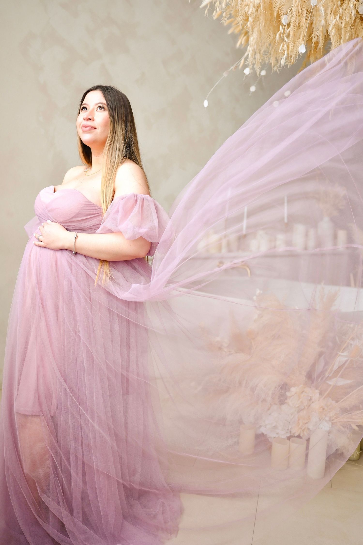 Dramatic maternity portrait Toronto, photographer, majestystudios, greater toronto area, family, Nadia, maternity dress, GTA