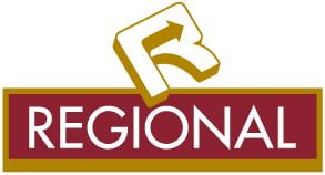 Regional logo in burgundy and gold with a stylized letter R emblem at the top.