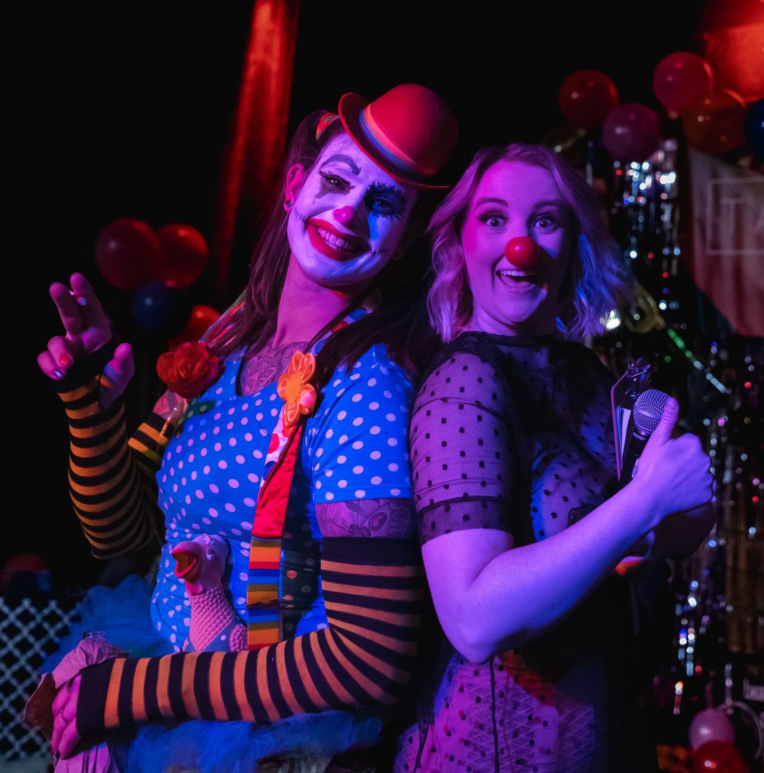 Clowns at burlesque show