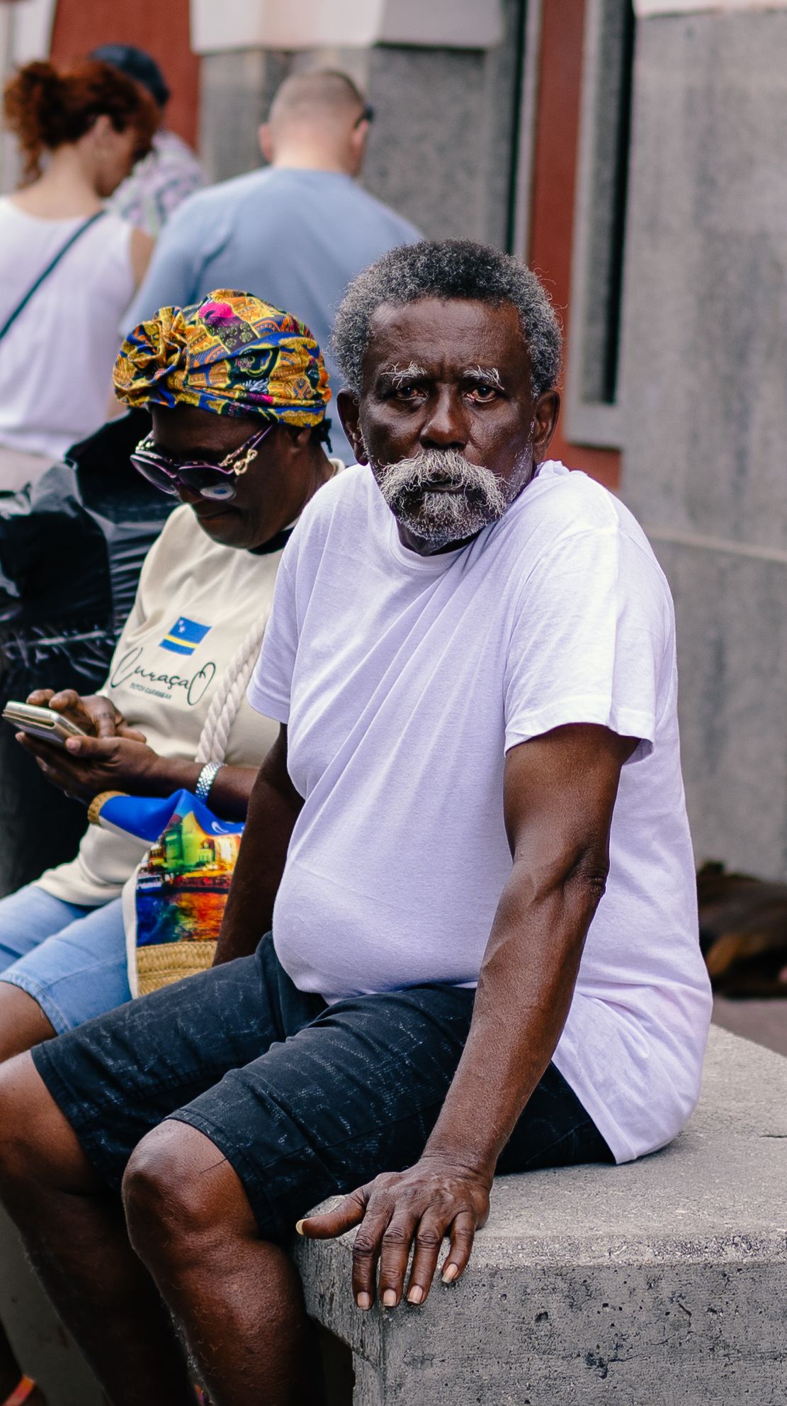 Man sitting on a bench