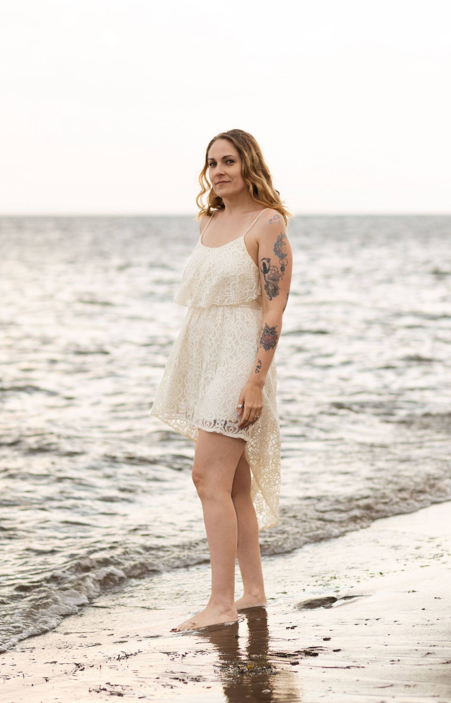 Walking on the beach