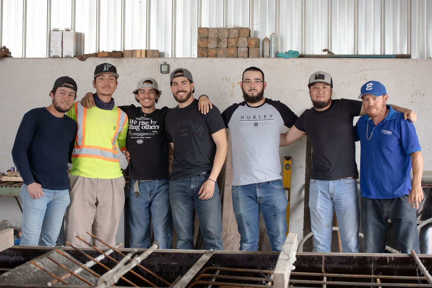 Employees at Lancor Concrete Contractors, Scoudouc NB