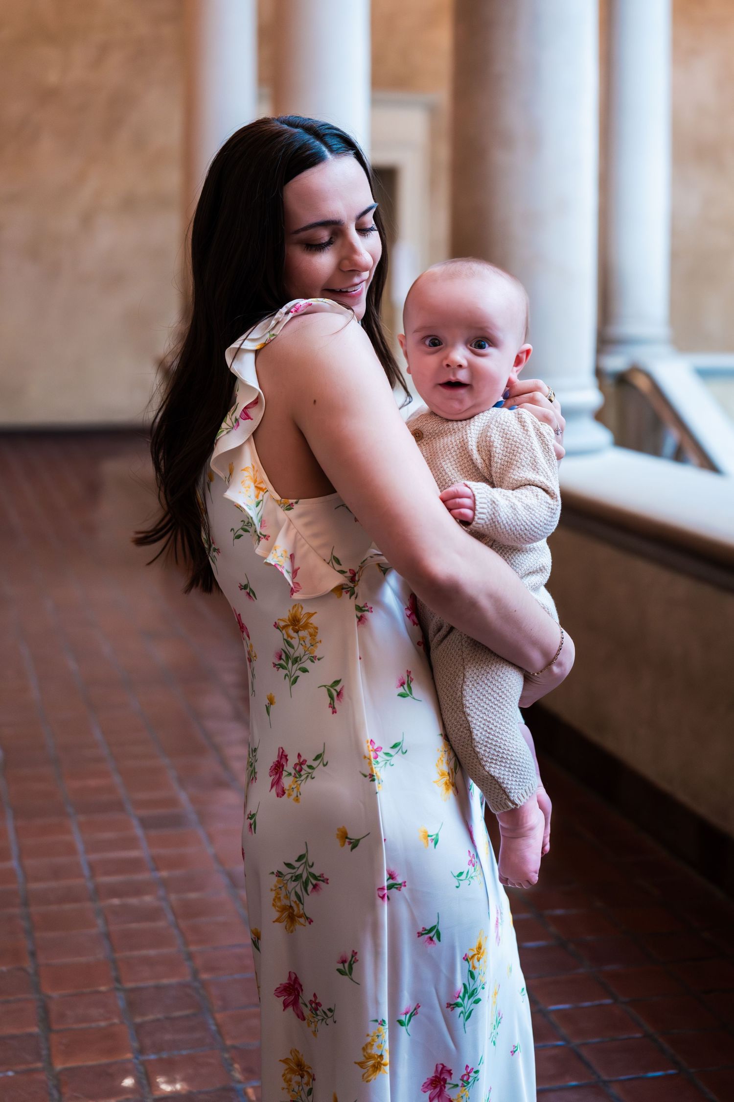family photos in Worcester at the Worcester art museum
