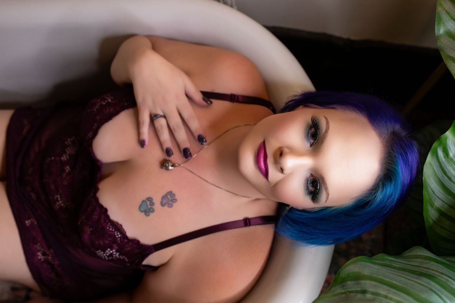Luxury boudoir portrait showcasing confidence, beauty, and self-love.