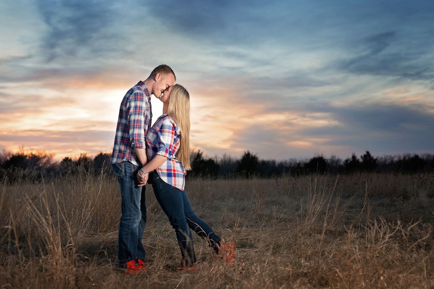 Couple at sunset