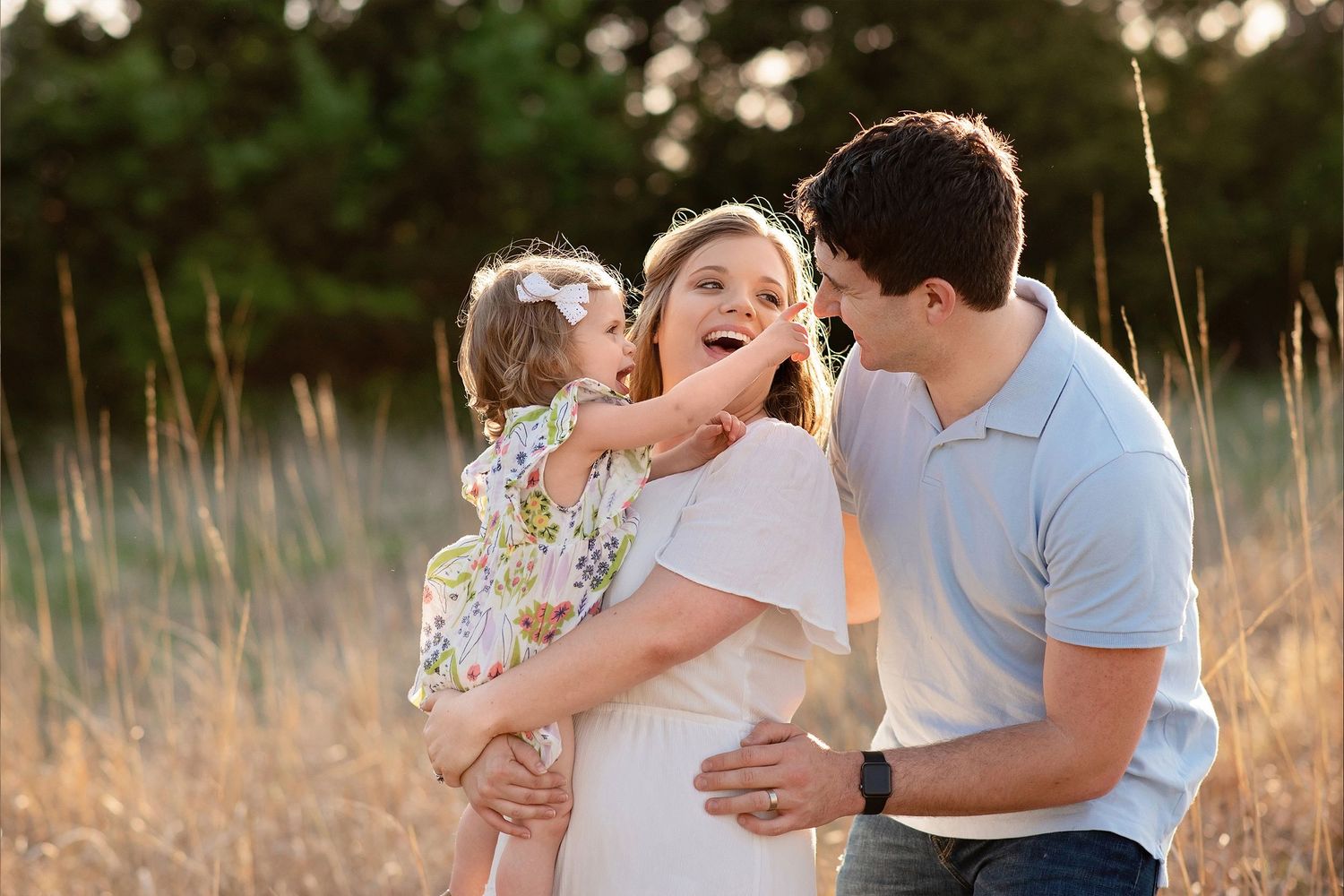 Family in natural setting