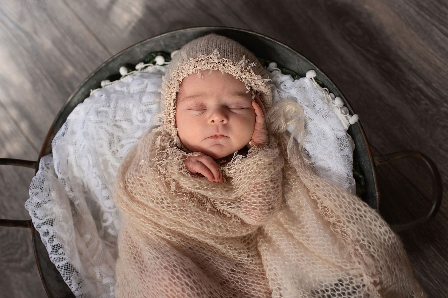 Newborn baby girl