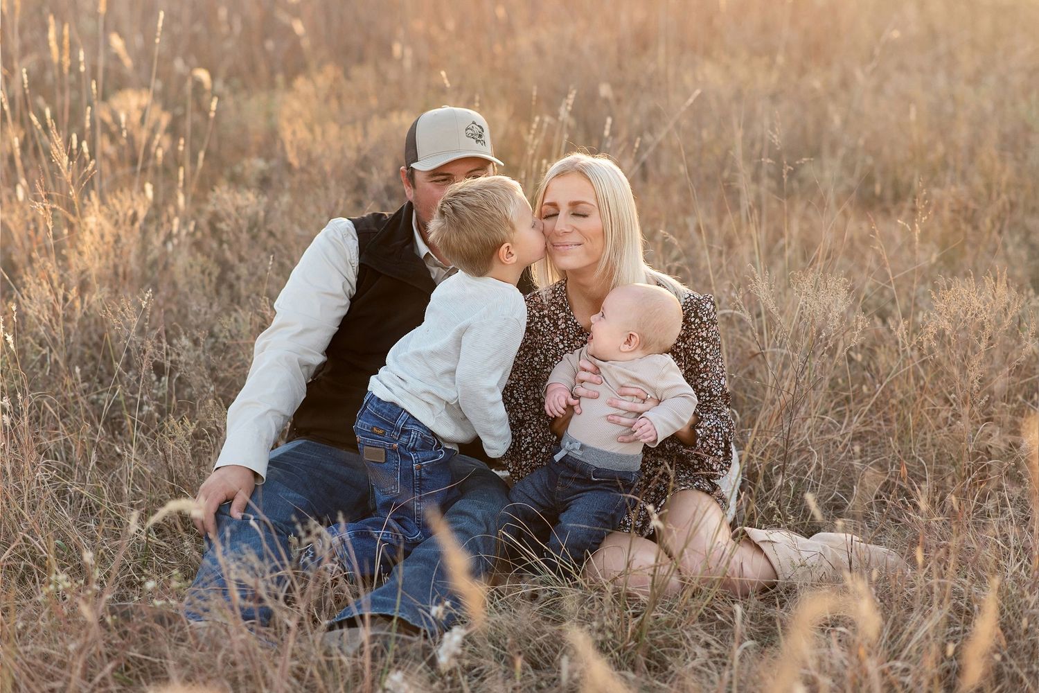 Family with boys