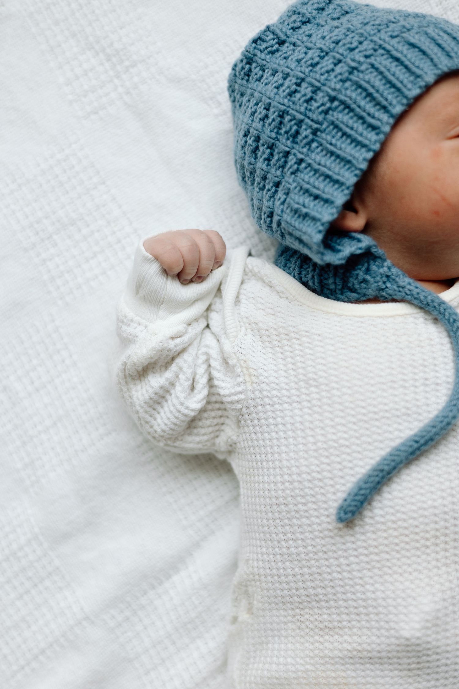 Faceless newborn photo from Fresh 48 hospital session in Austin, Texas