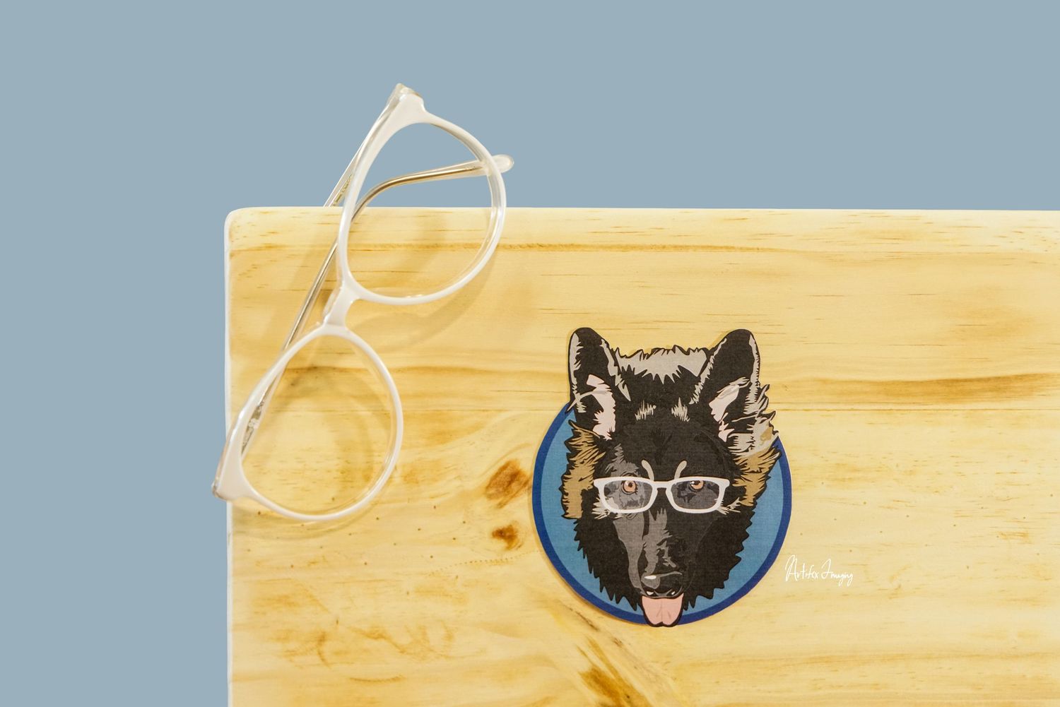 Creative commercial image of a hand-made wooden laptop toy taken by Artifex Imaging in Bakersfield, CA. for Etsy shop SomewhereStrange.