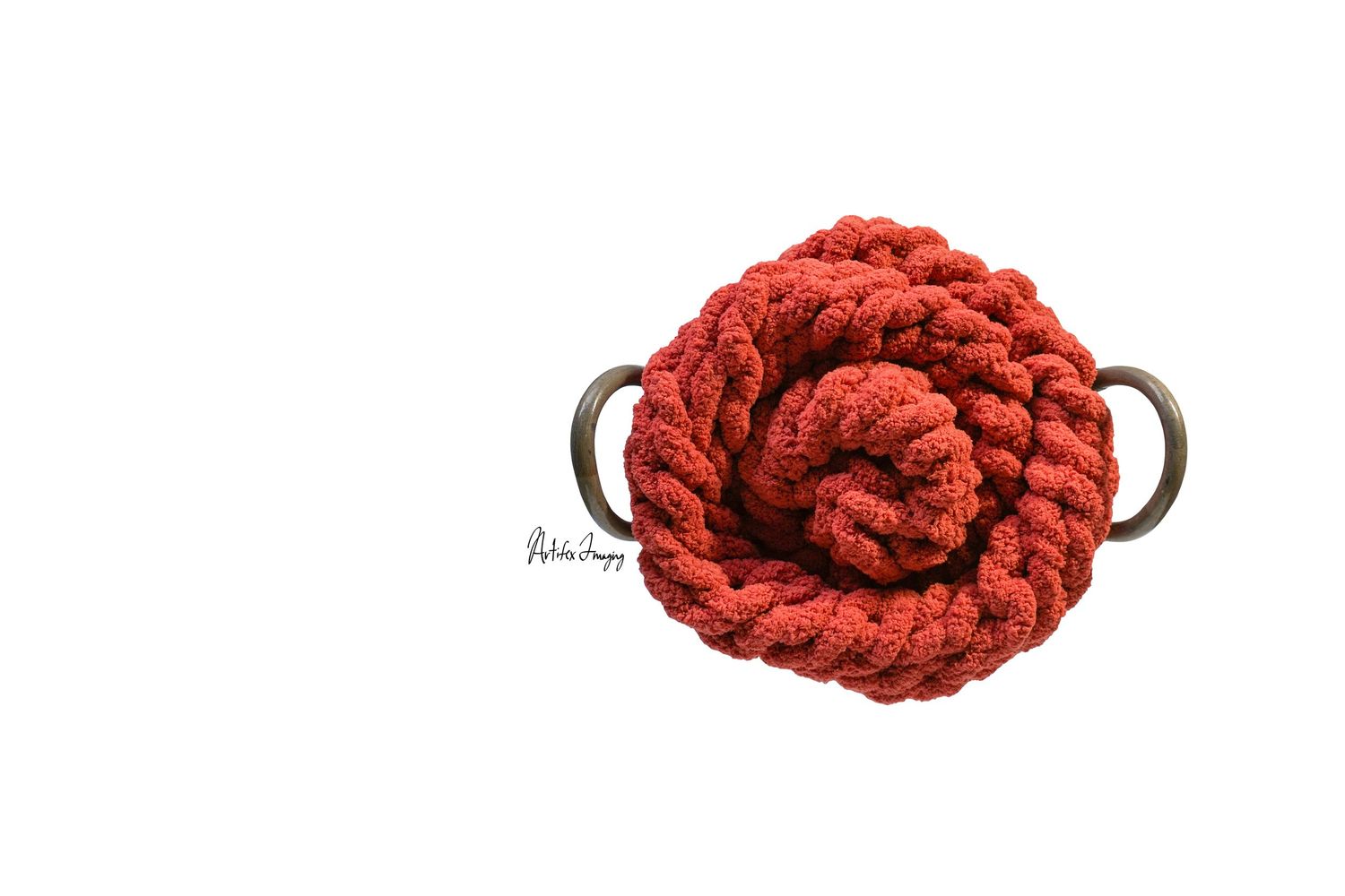 Creative commercial session of a hand-made knitted blanket taken by Artifex Imaging in Bakersfield, CA. for Etsy shop Jenitco.