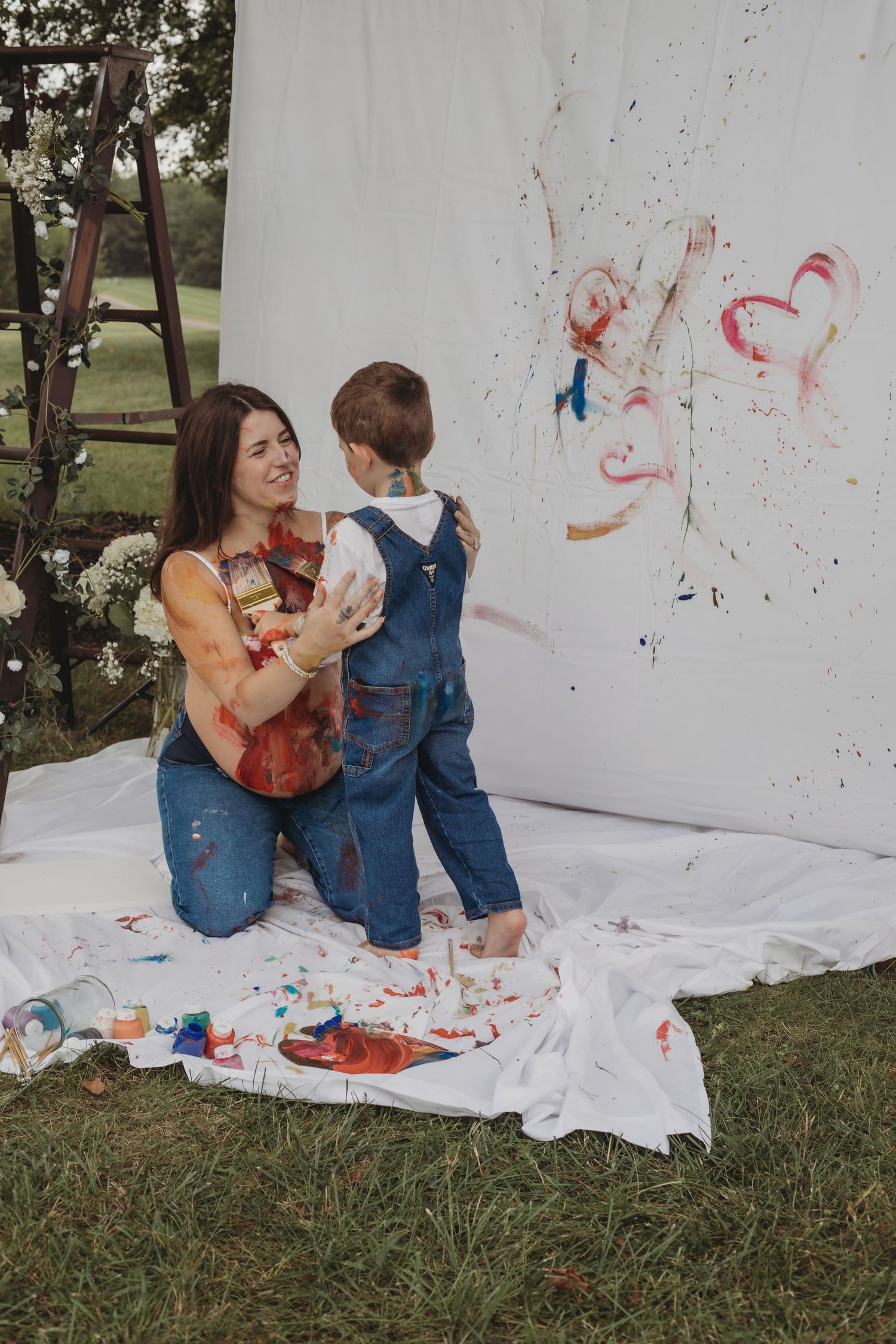 mommy and me paint session in maryland
