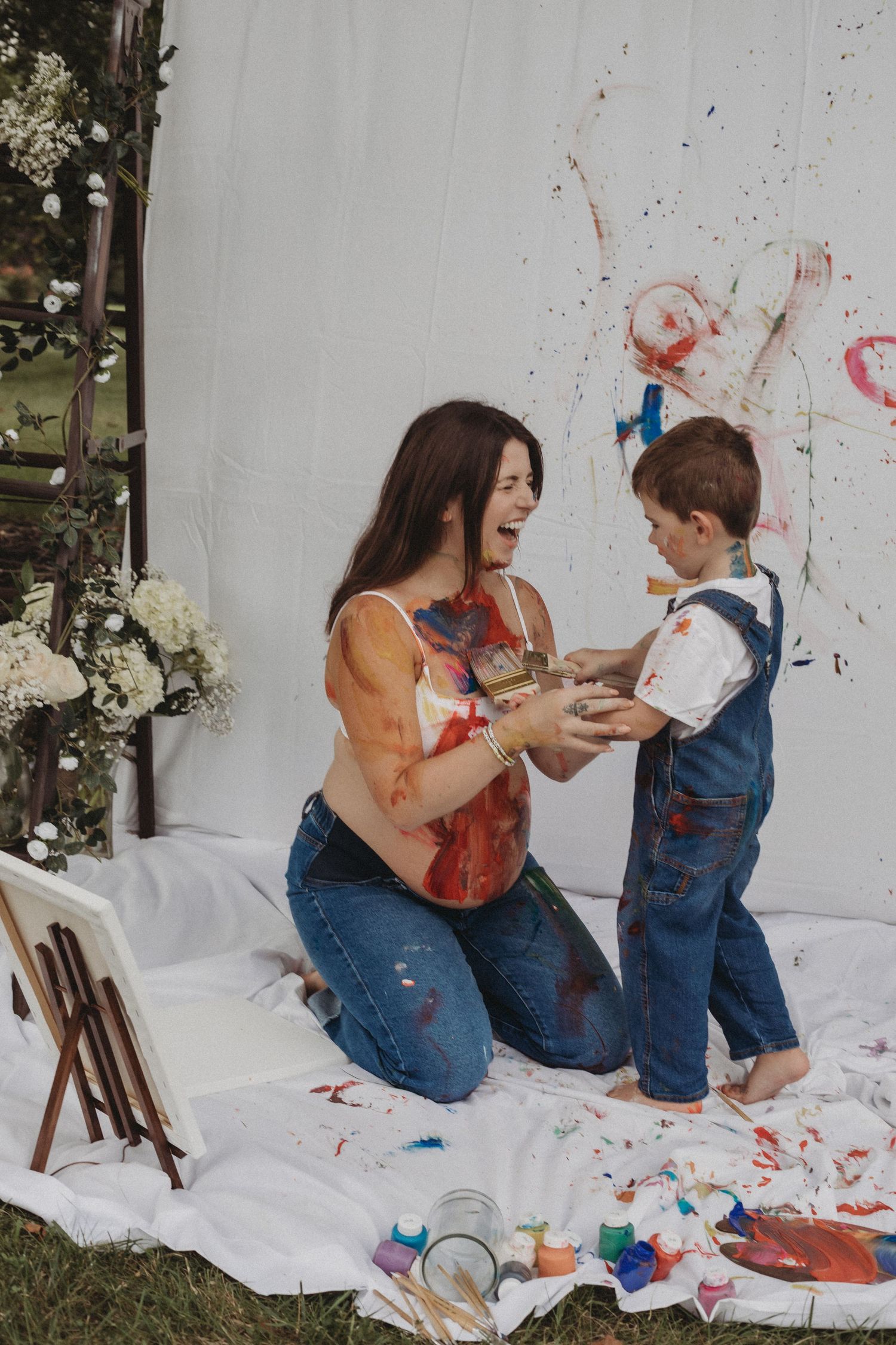 mommy and me paint session in maryland