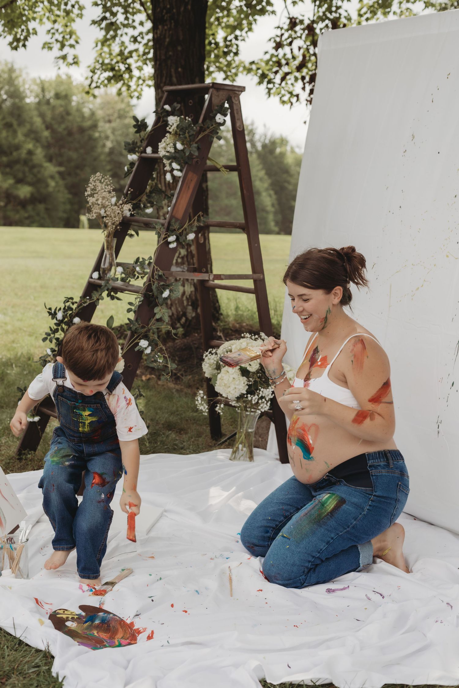mommy and me paint session in maryland