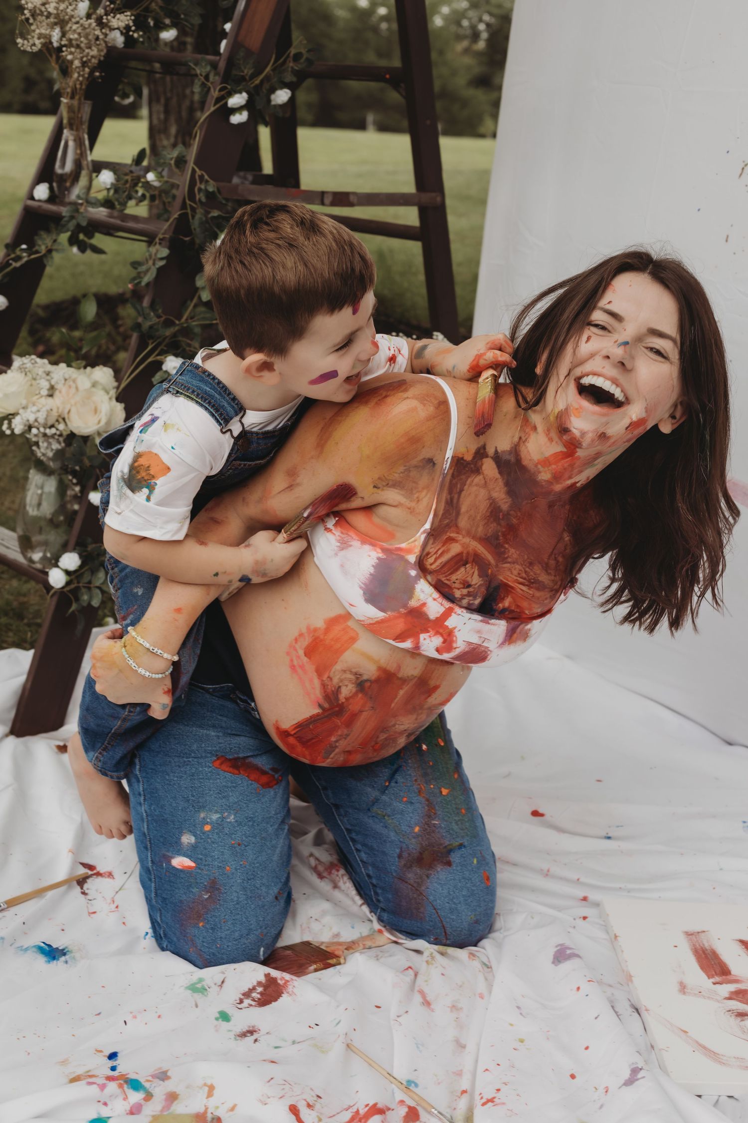 mommy and me paint session in maryland