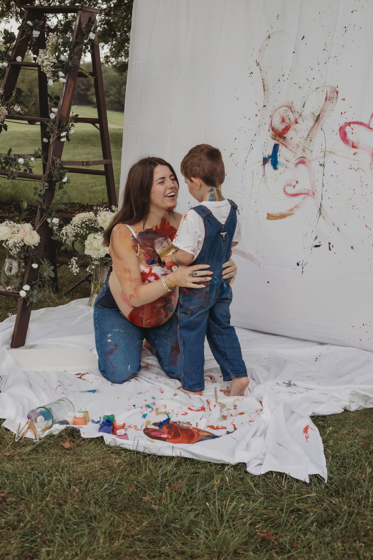 mommy and me paint session in maryland