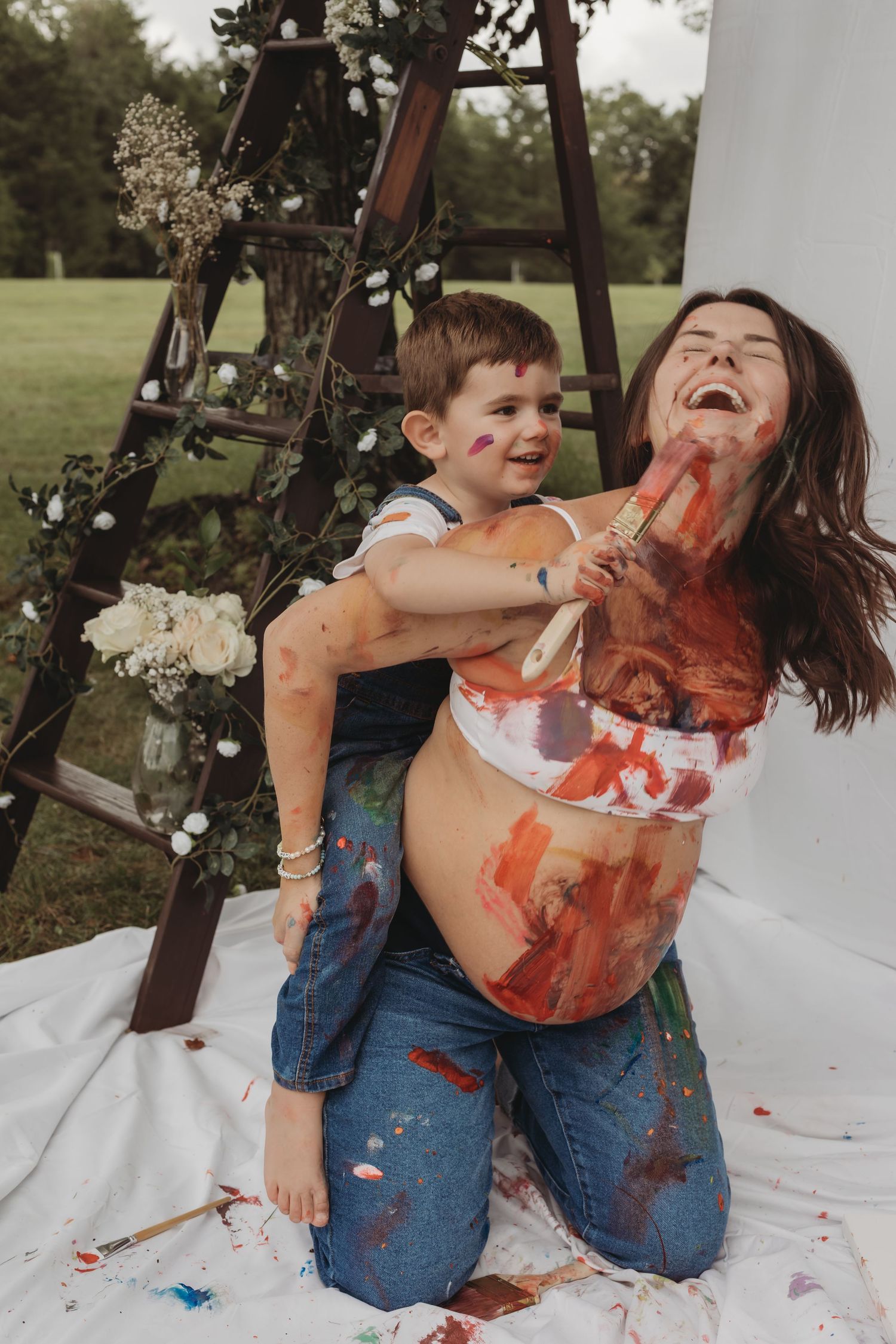 mommy and me paint session in maryland