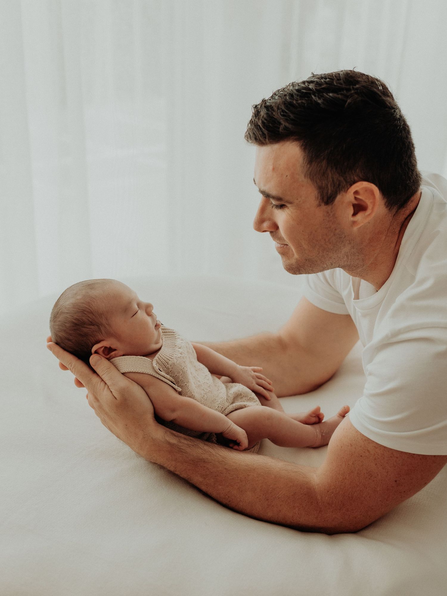 sunshine coast newborn home studio photos