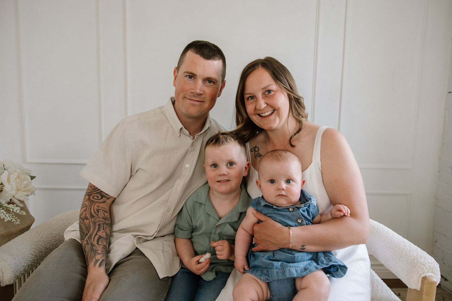 Family studio session in downtown Calgary, airdrie and Calgary lifestyle photography