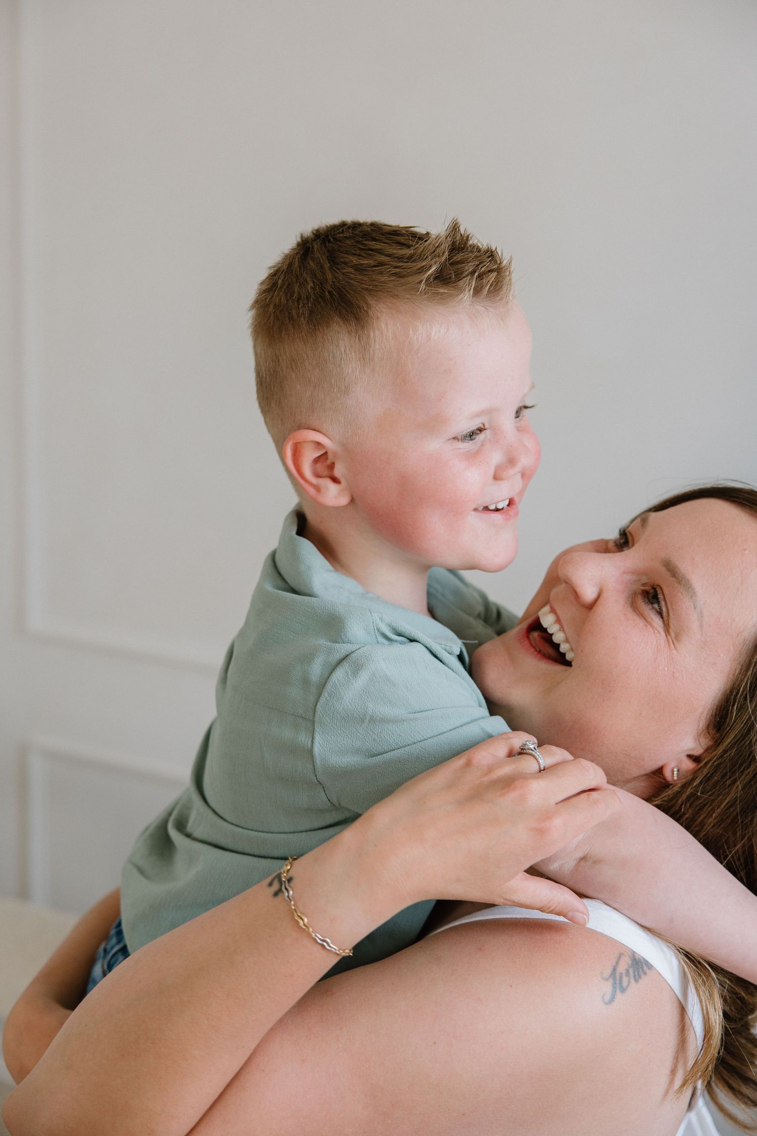 Family studio session in downtown Calgary, airdrie and Calgary lifestyle photography
