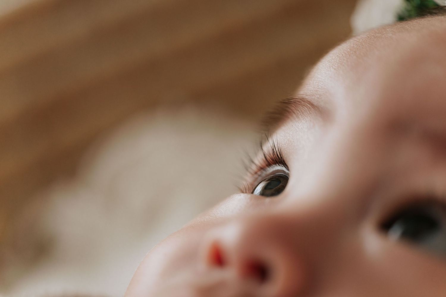 Close-up photo showing a person's eye with long eyelashes and natural lighting特寫鏡頭拍攝了一個人的眼睛，長長的睫毛，自然光線下拍攝。