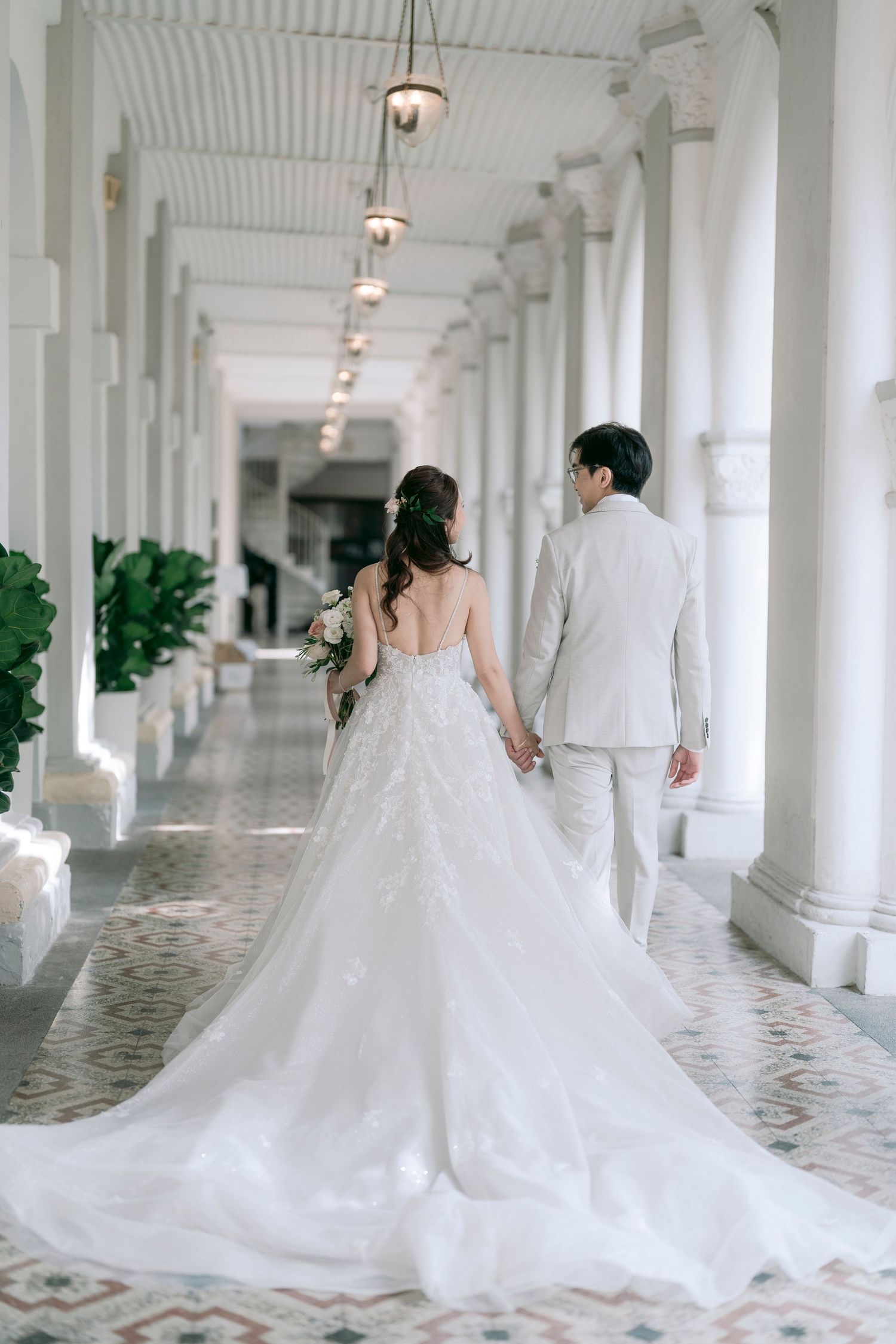 Chijmes, alcove caldwell house wedding by singapore wedding photographer and videographer, wearing gown connoisseur and suit connoisseur