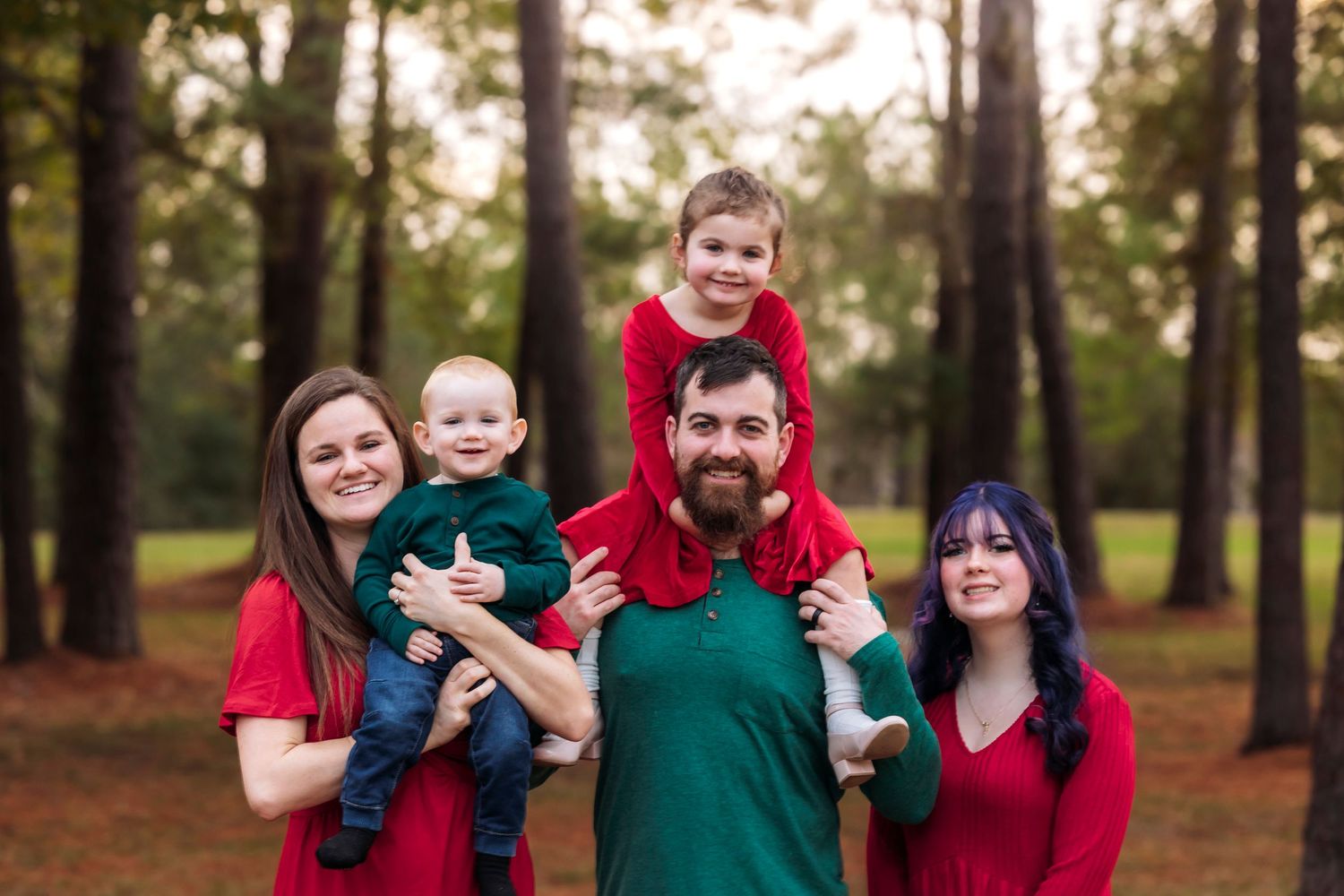 Lifestyle family portraits in Houston Texas with earthy true-to-color tones