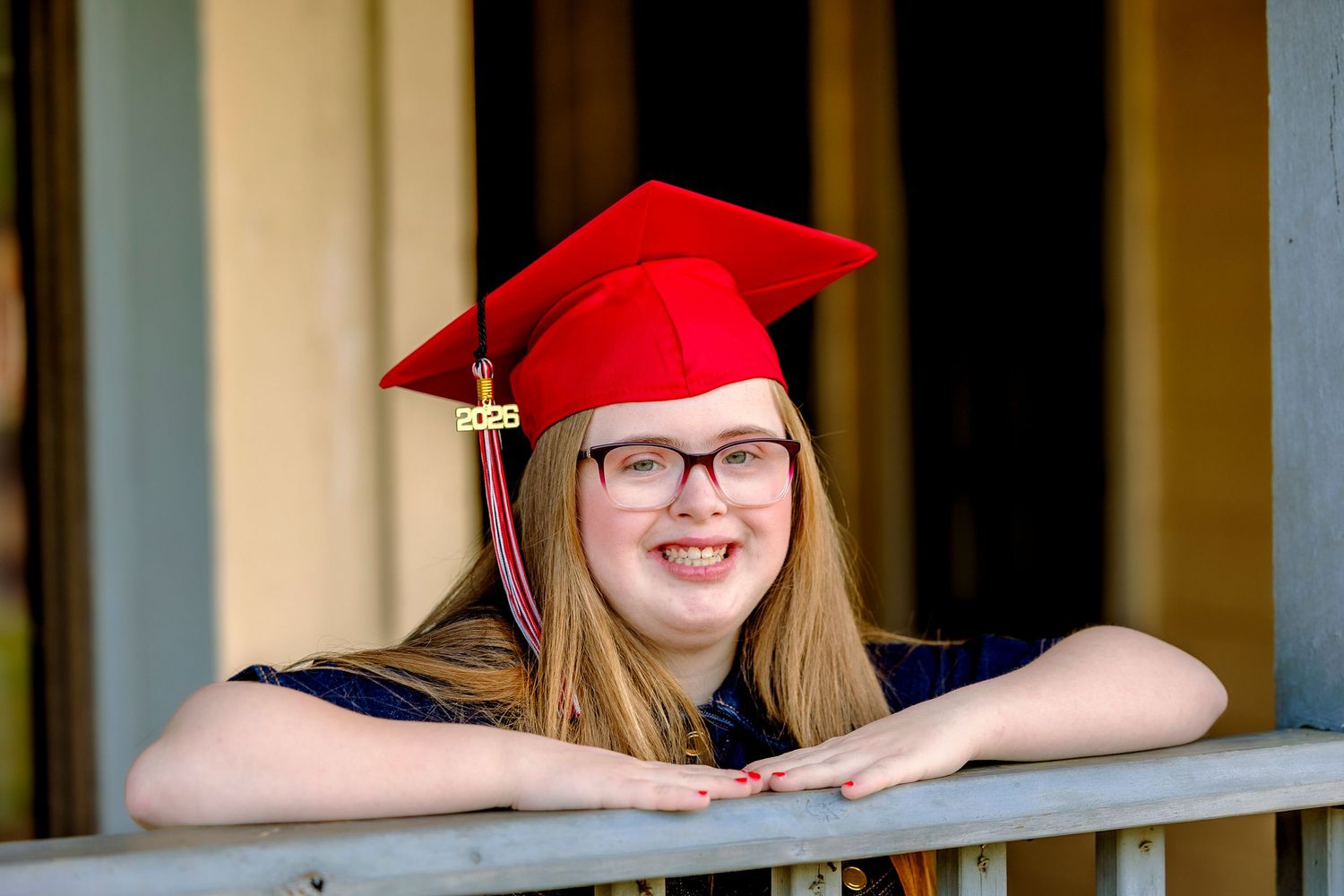 Candid senior portraits in Pearland Texas during golden hour outdoor session