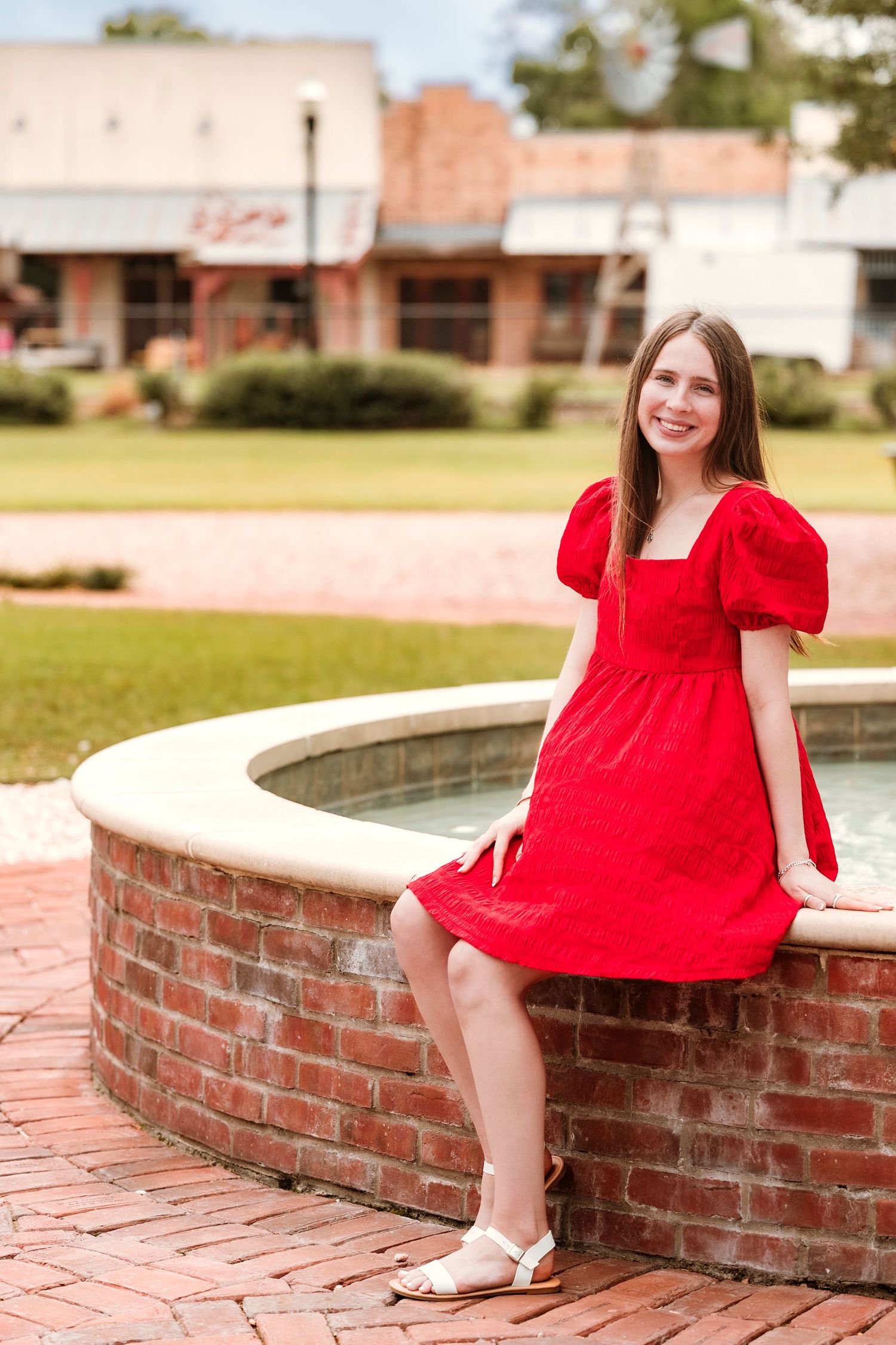 Candid senior portraits in Pearland Texas during golden hour outdoor session