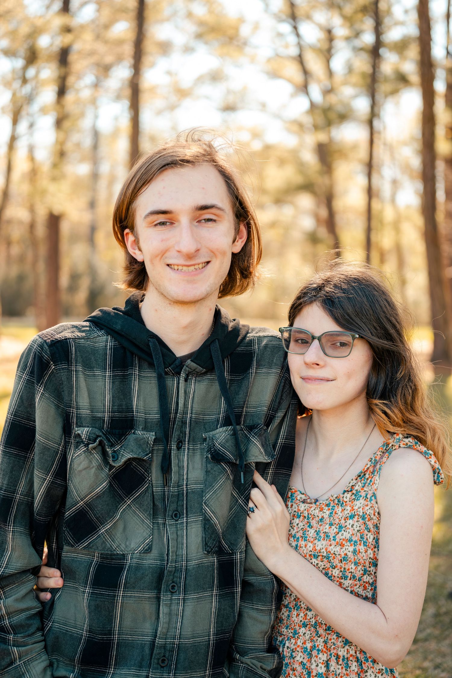 Houston area couples photographer capturing authentic connection during an outdoor session