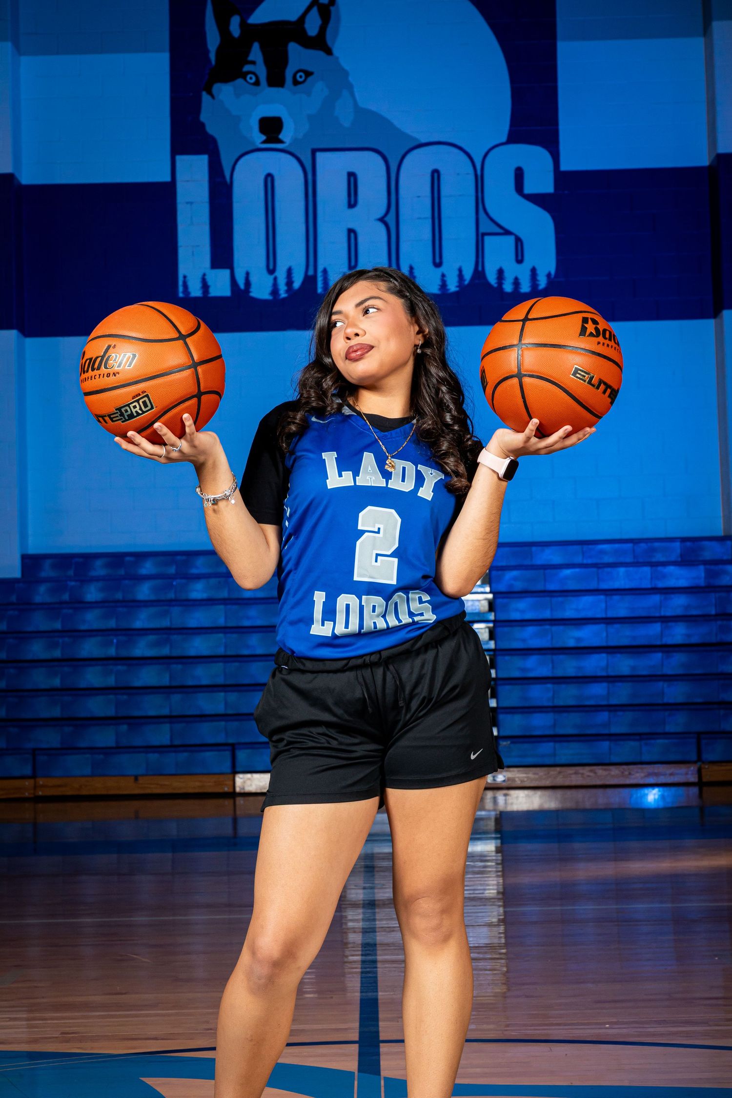 Lady Lobo during basketball photo day