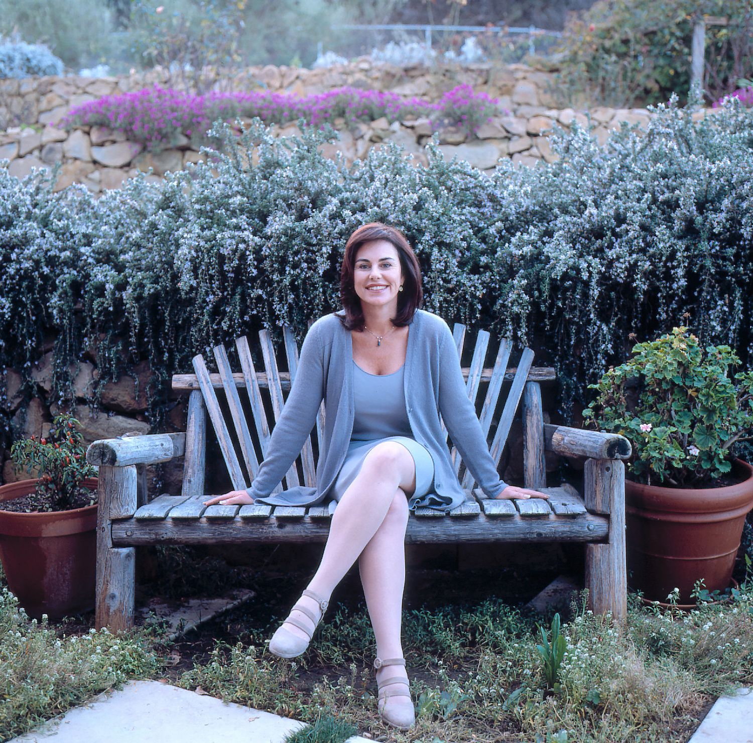 portrait of television personality kathleen sullivan for bon appétit magazine