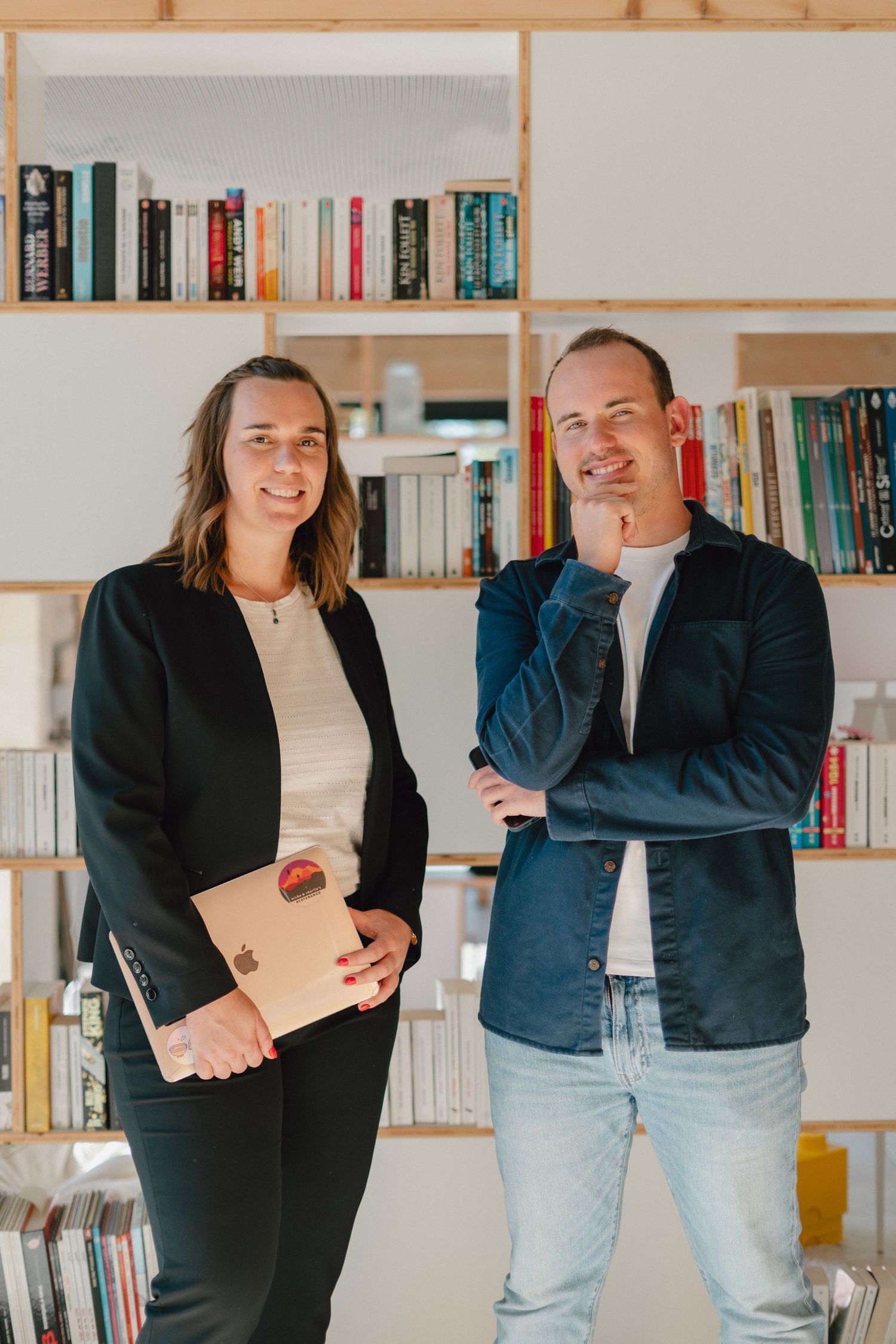 portrait personal branding de 2 entrepreneurs homme et femme