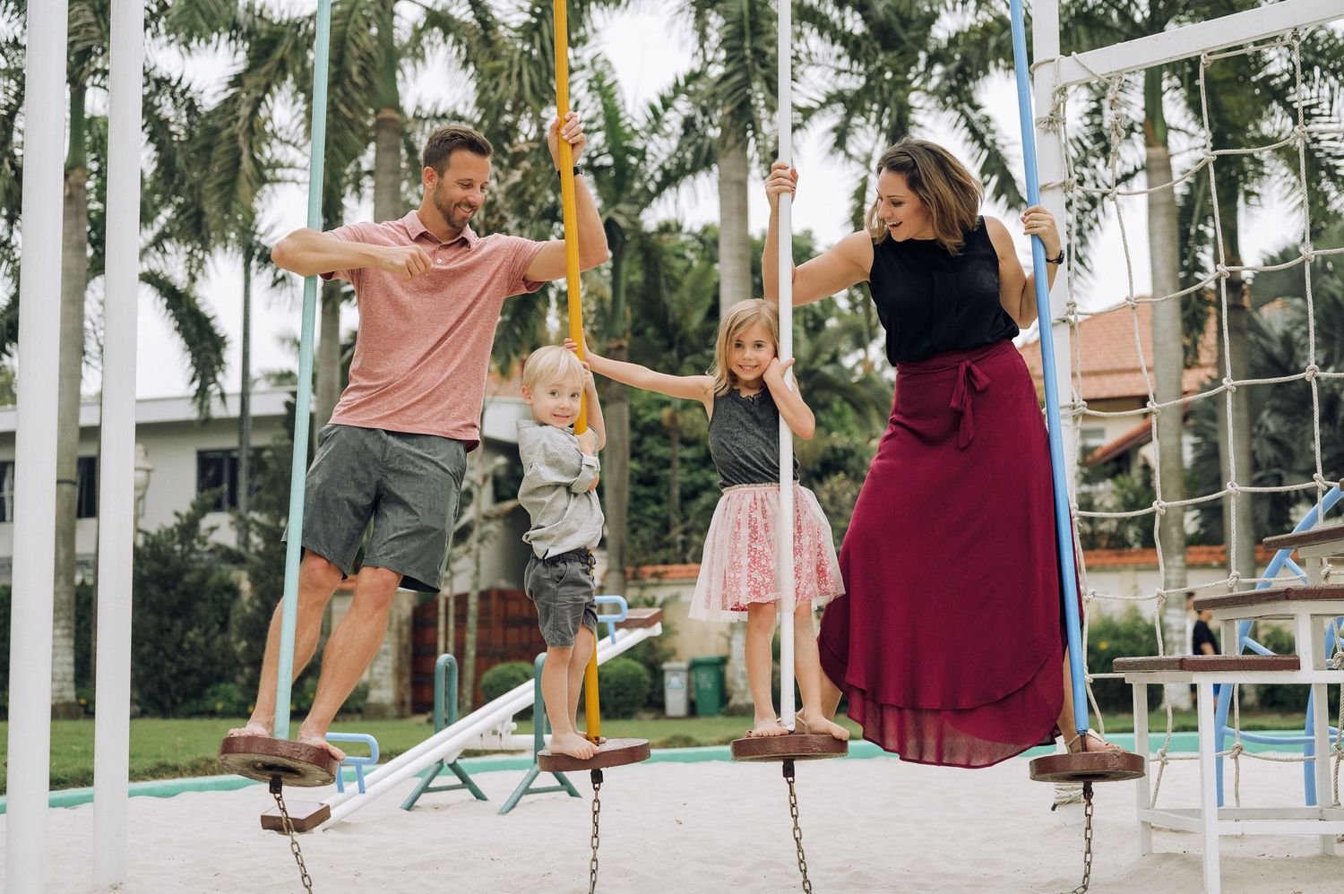 Lifestyle, candid family photography in park by Anastasia Sokyrka | Portrait photographer based in Saigon, Vietnam