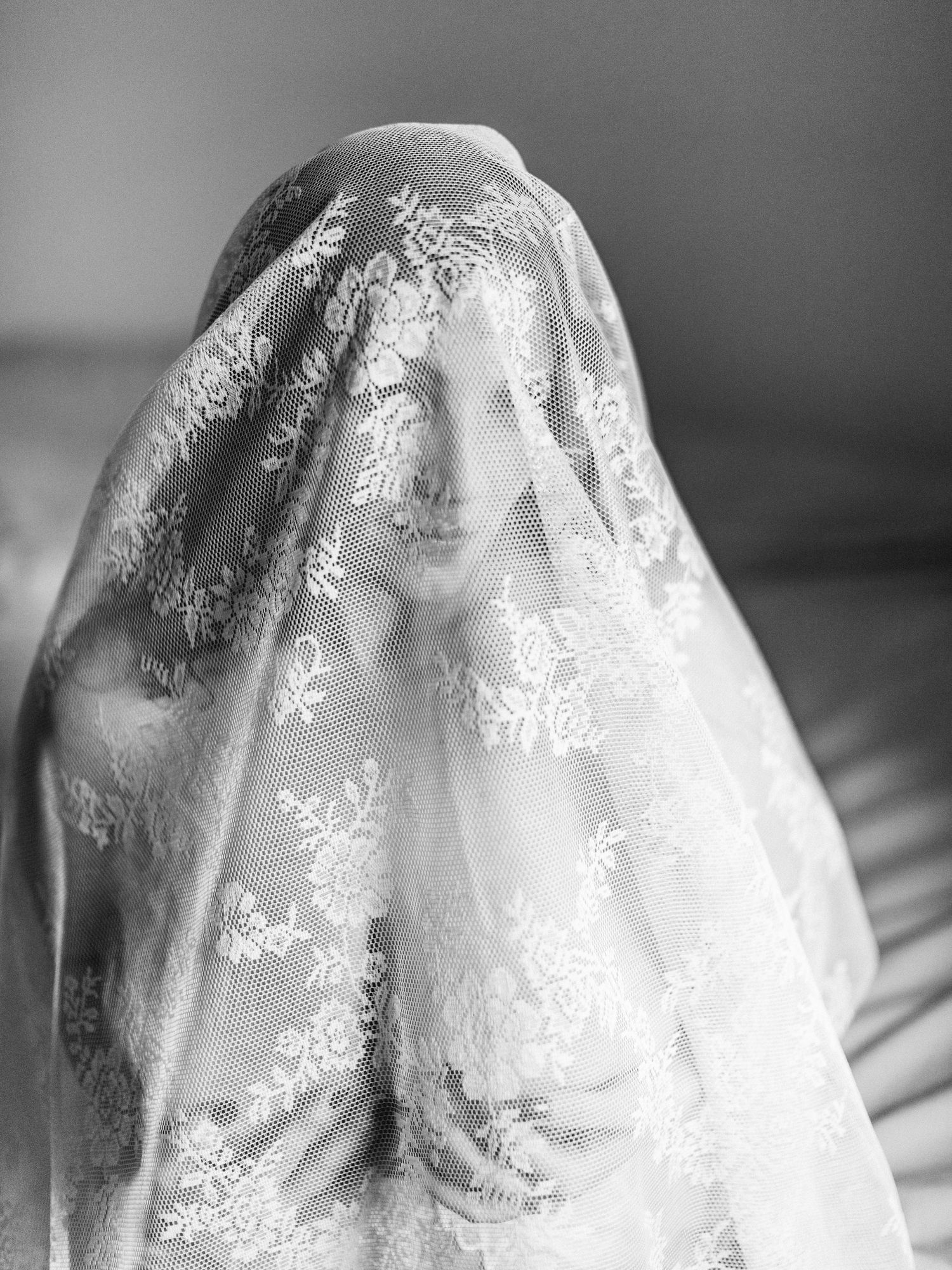 Bridal boudoir in studio