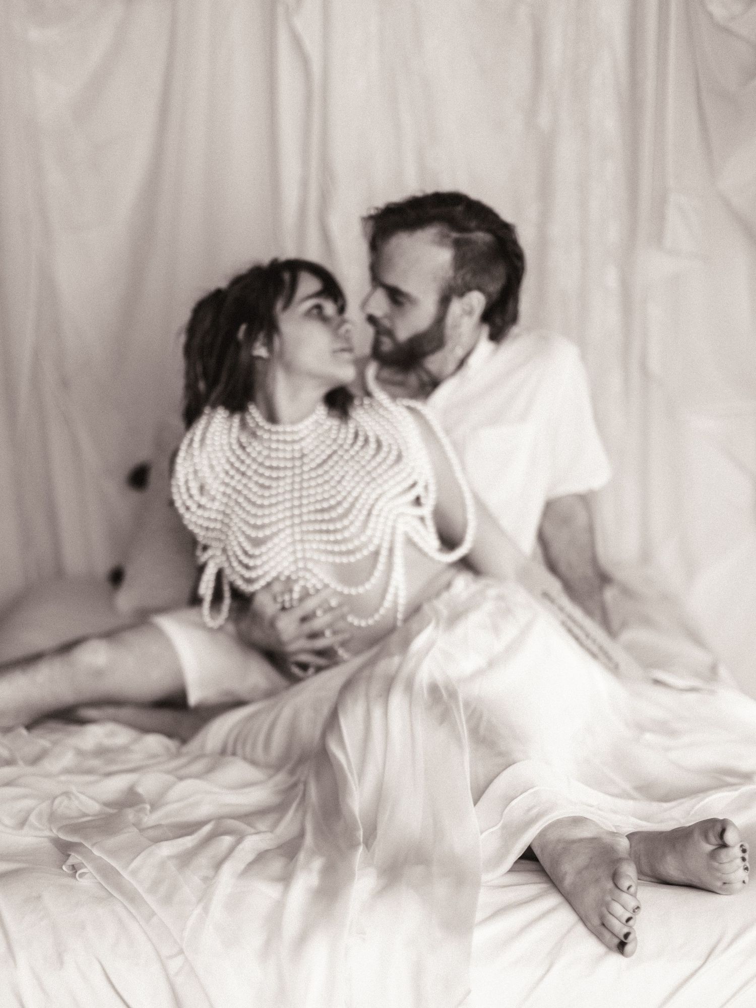 couple boudoir in new hope studio
