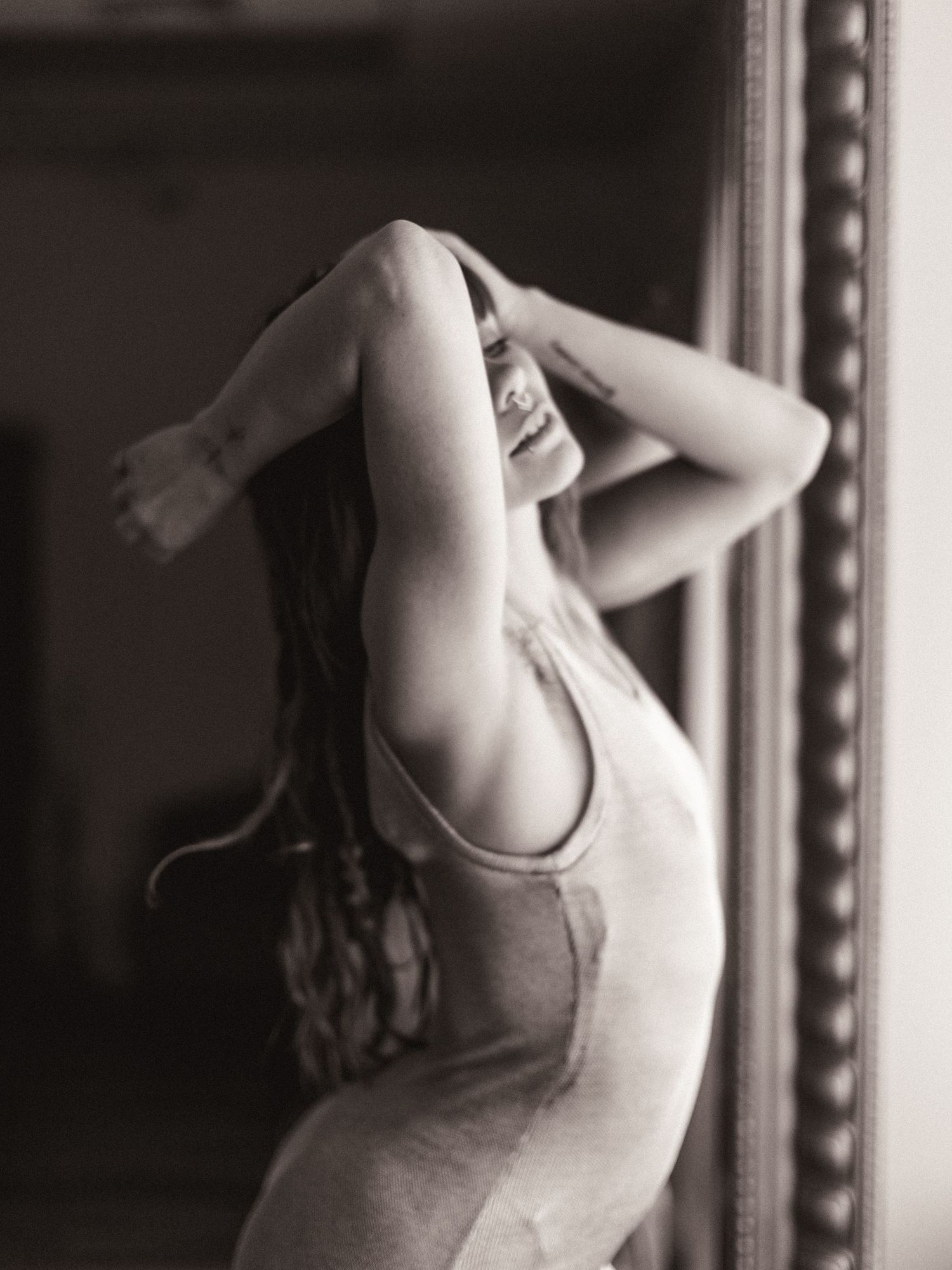 female boudoir in new hope studio