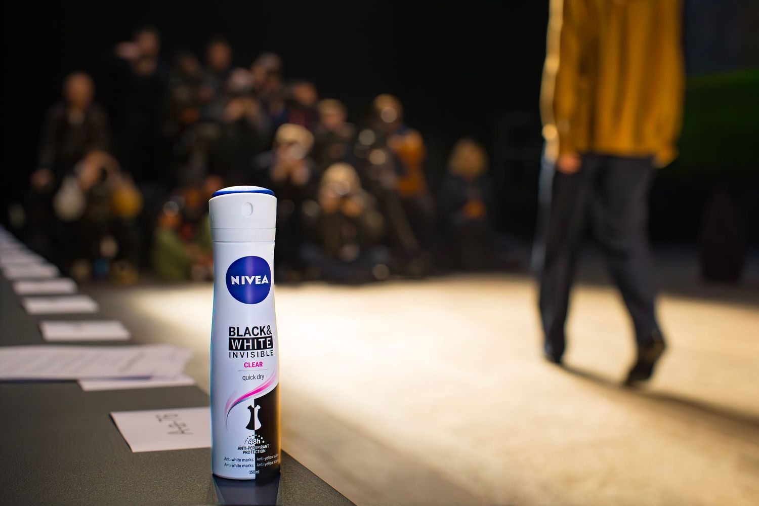 Nivea brand photography at London Fashion Week. On-Set Stills Photography for Advertising & Branded Film Productions by Dean Chapple