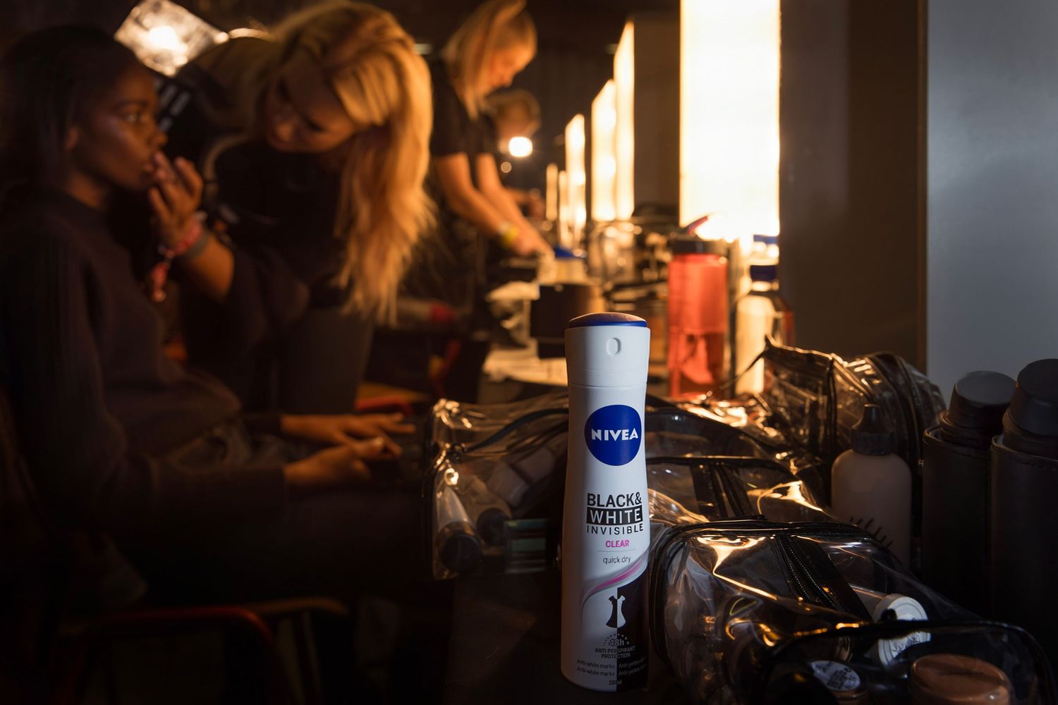 Nivea brand photography at London Fashion Week. On-Set Stills Photography for Advertising & Branded Film Productions by Dean Chapple