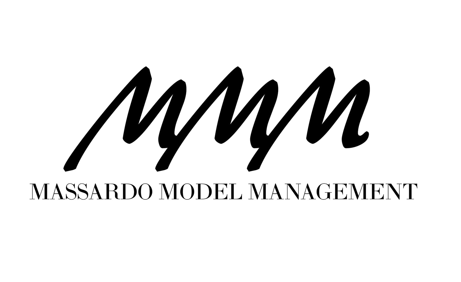 Black text logo for Margaret Moore Management with stylized wavy lines.