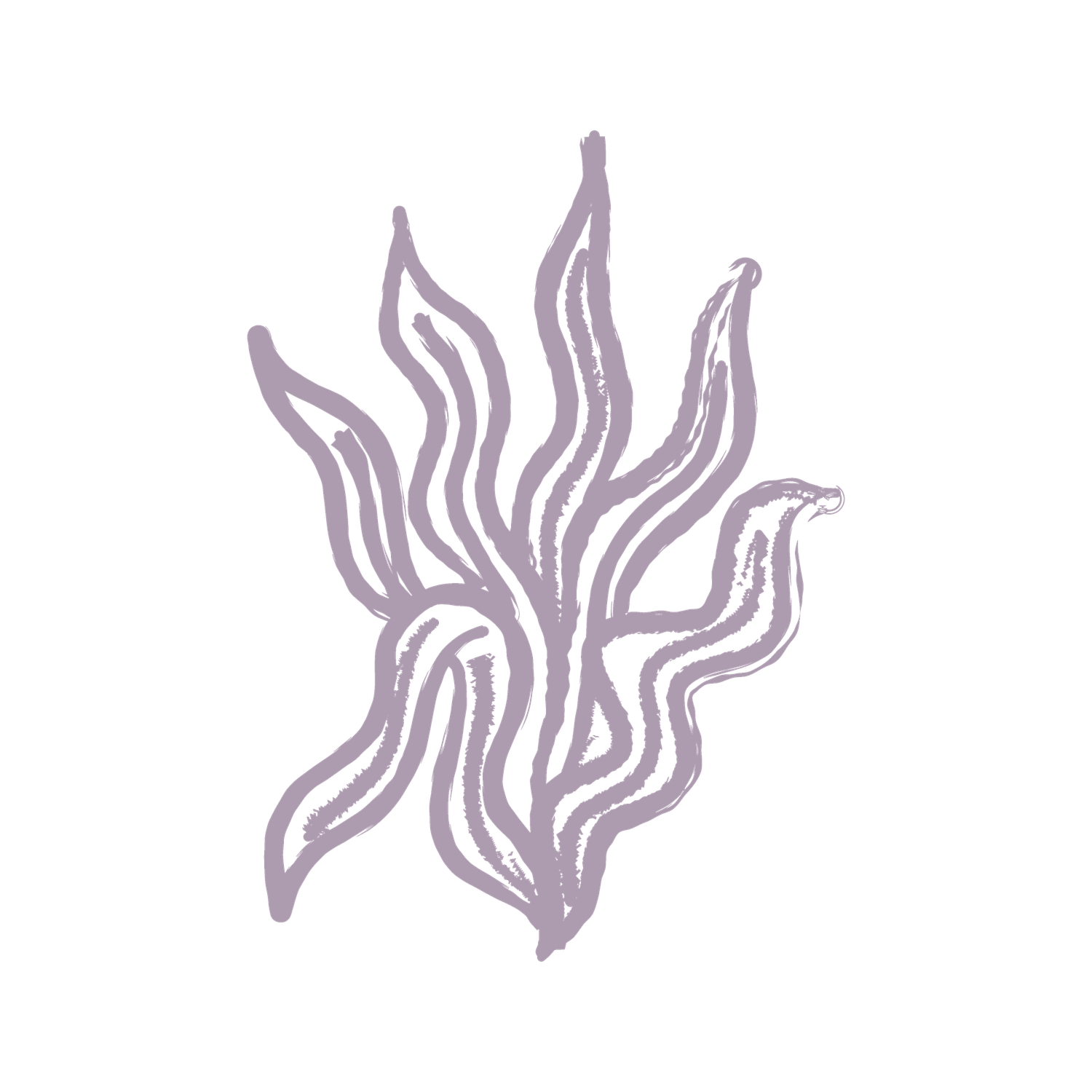 Hand-drawn butterflies in light purple sketch style decorate a simple white background.