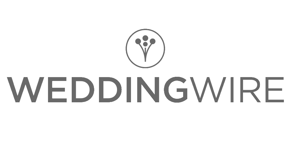 WeddingWire logo with circular icon and text.