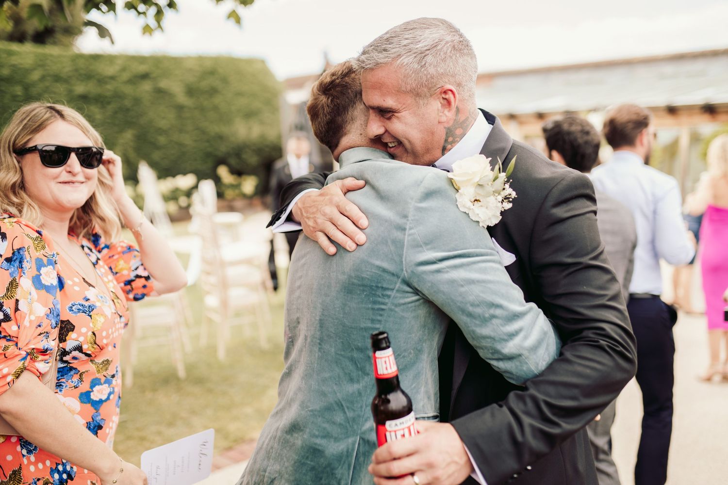 Beautiful wedding at Gaynes Park, Essex, featuring rustic barns, stunning gardens, and romantic outdoor photography in a picturesque setting