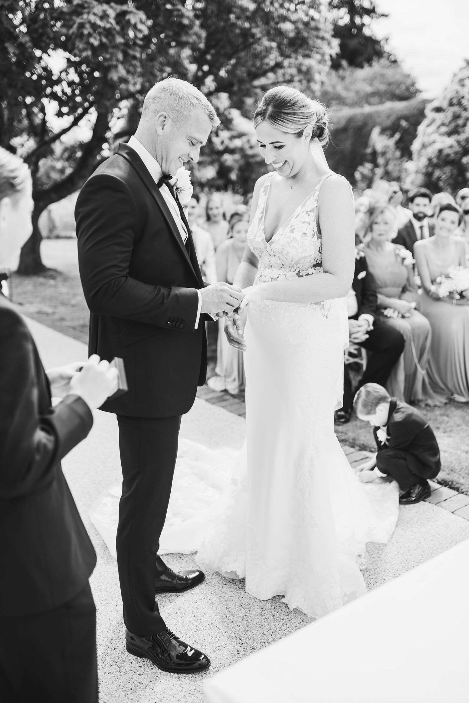 Beautiful wedding at Gaynes Park, Essex, featuring rustic barns, stunning gardens, and romantic outdoor photography in a picturesque setting
