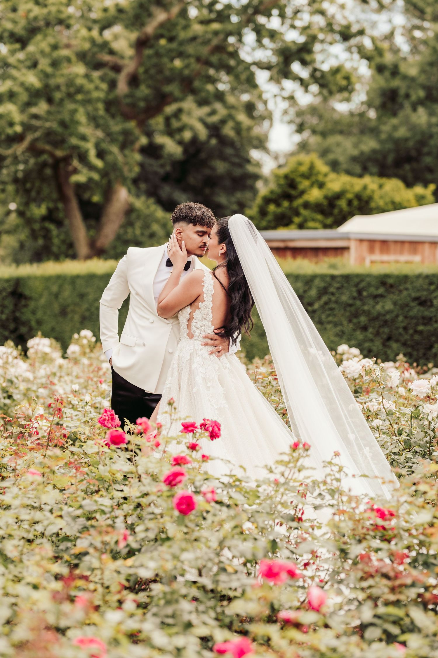 Port Lympne Wedding Photographer capturing romantic moments amidst the stunning wildlife and scenic beauty of Port Lympne Wild Animal Park