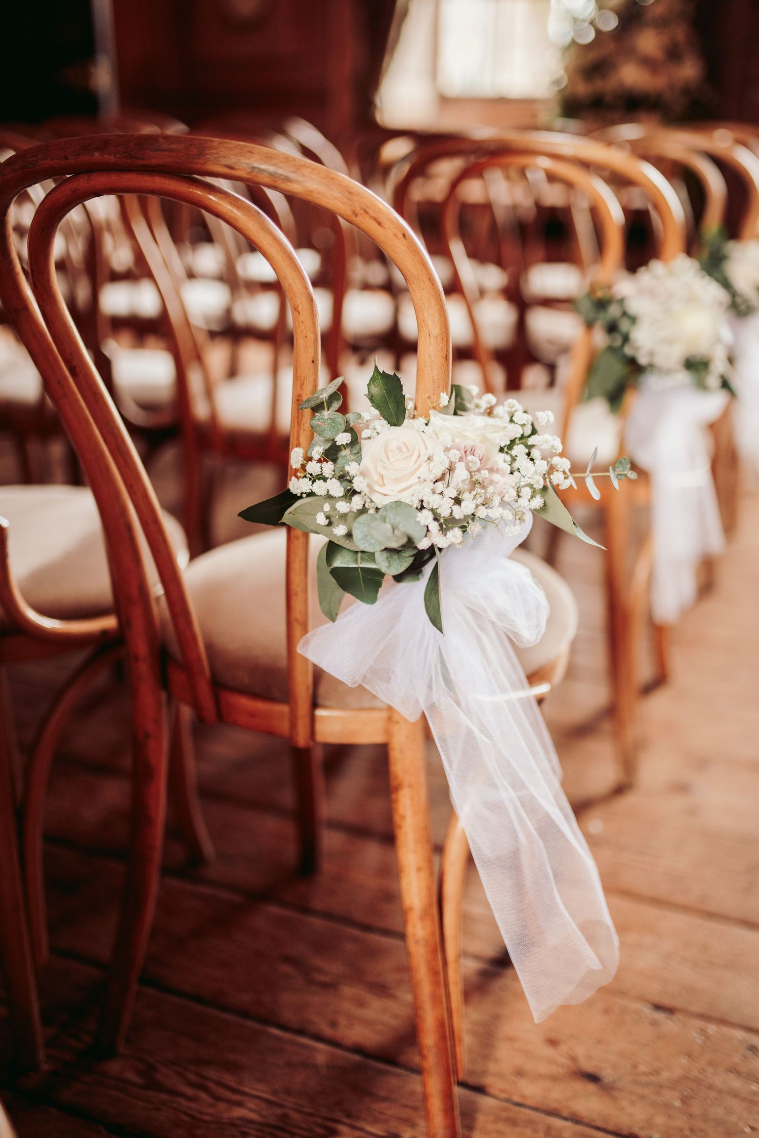 Glemham Hall Wedding Venue in Suffolk Countrysid Exchange Vows in Glemham Hall's Great HallTable Setup in Marquee with Pastel Flowers