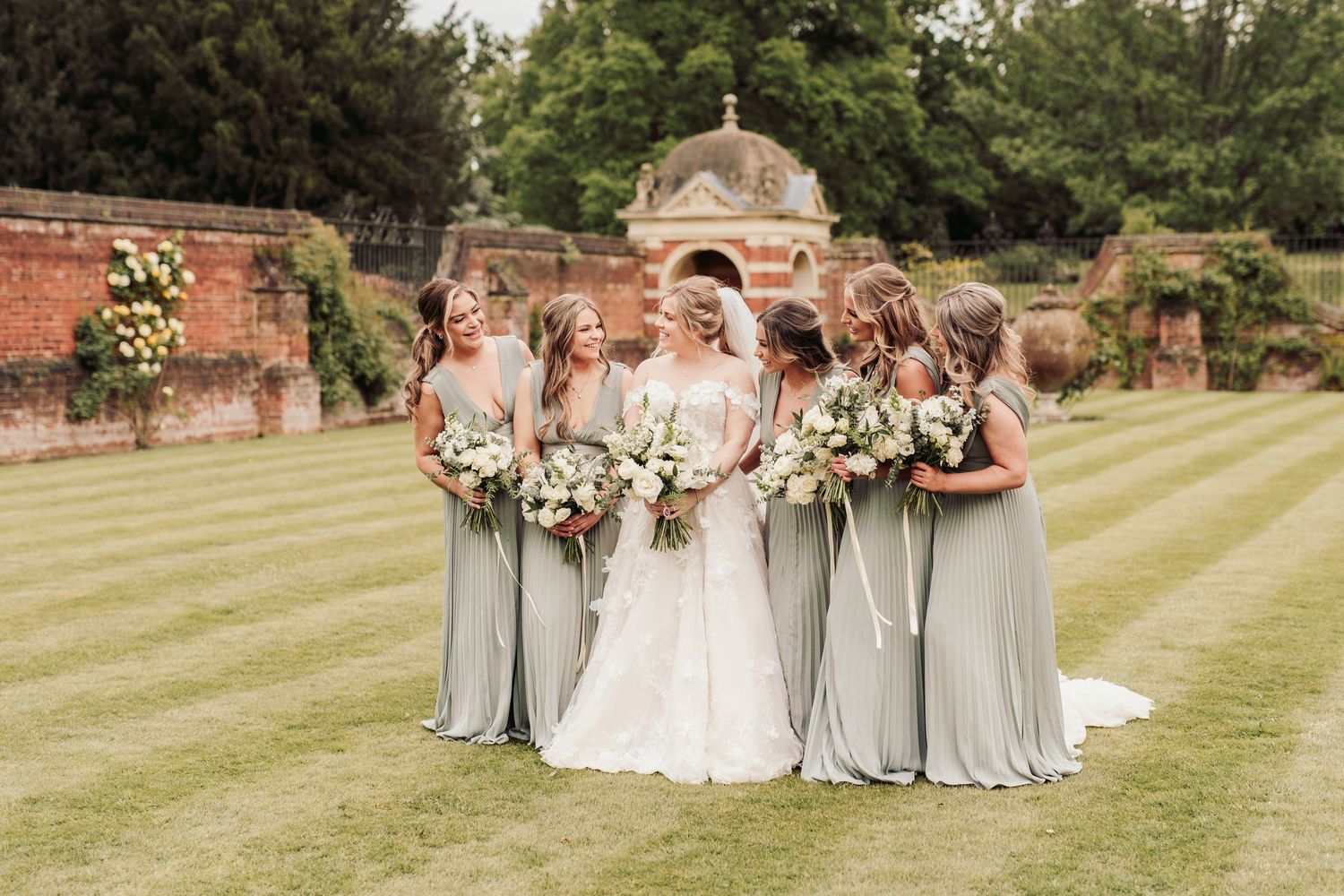Luxury wedding reception at North Mymms Park with grand interiors and opulent decor